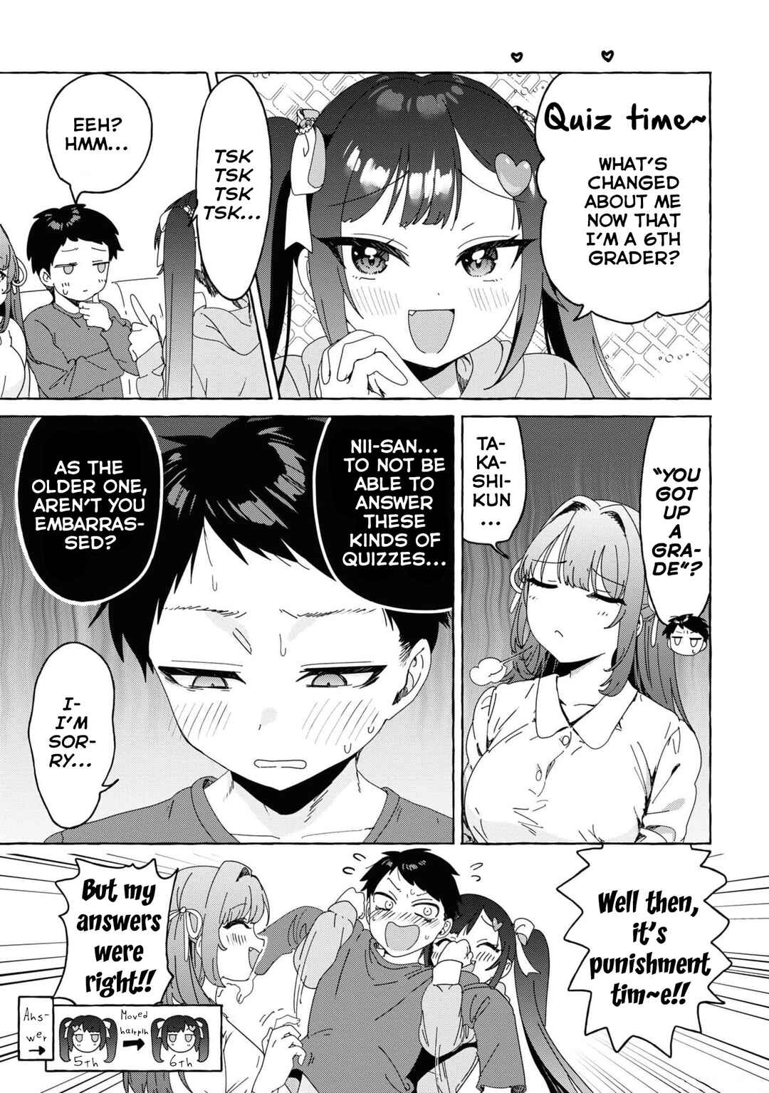 Page 1 Chapter 31.5 Amakara Gishimai ni Hasamarete Masu