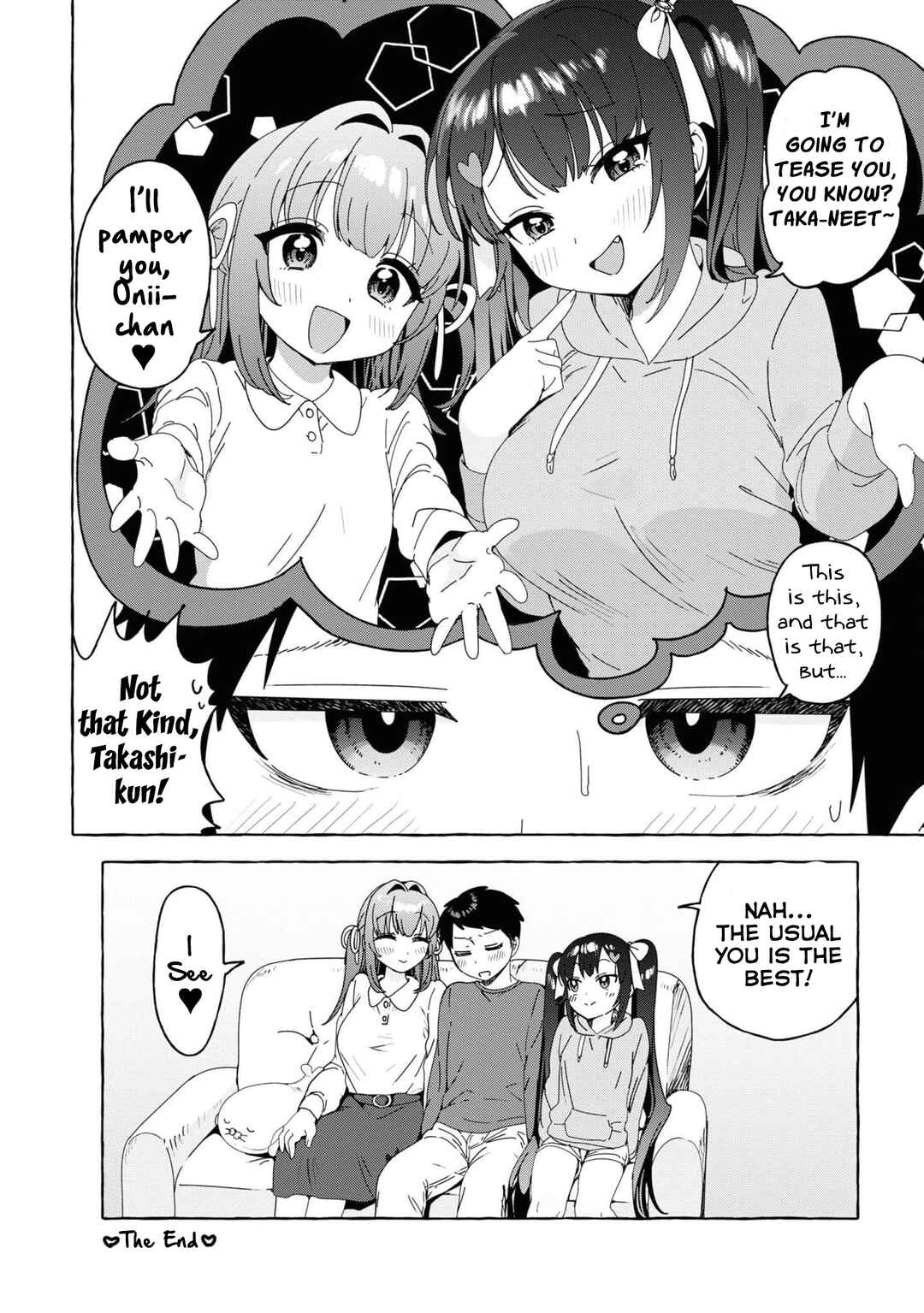 Page 4 Chapter 31.5 Amakara Gishimai ni Hasamarete Masu
