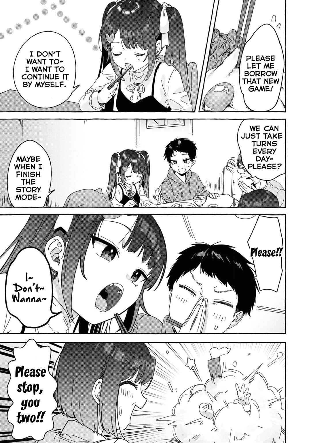 Page 3 Chapter 28 Amakara Gishimai ni Hasamarete Masu