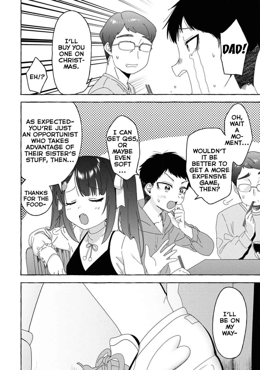 Page 4 Chapter 28 Amakara Gishimai ni Hasamarete Masu