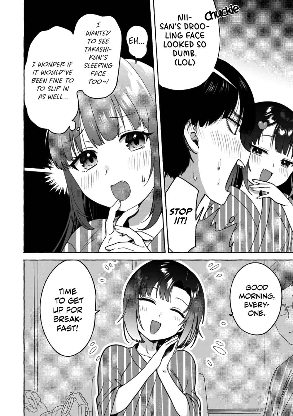 Page 4 Chapter 17 Amakara Gishimai ni Hasamarete Masu