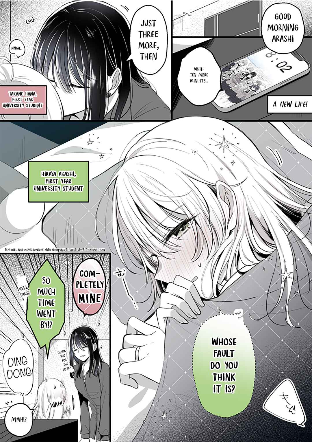Page 2 Chapter 1 Takane-san and Arashi-chan - University Story