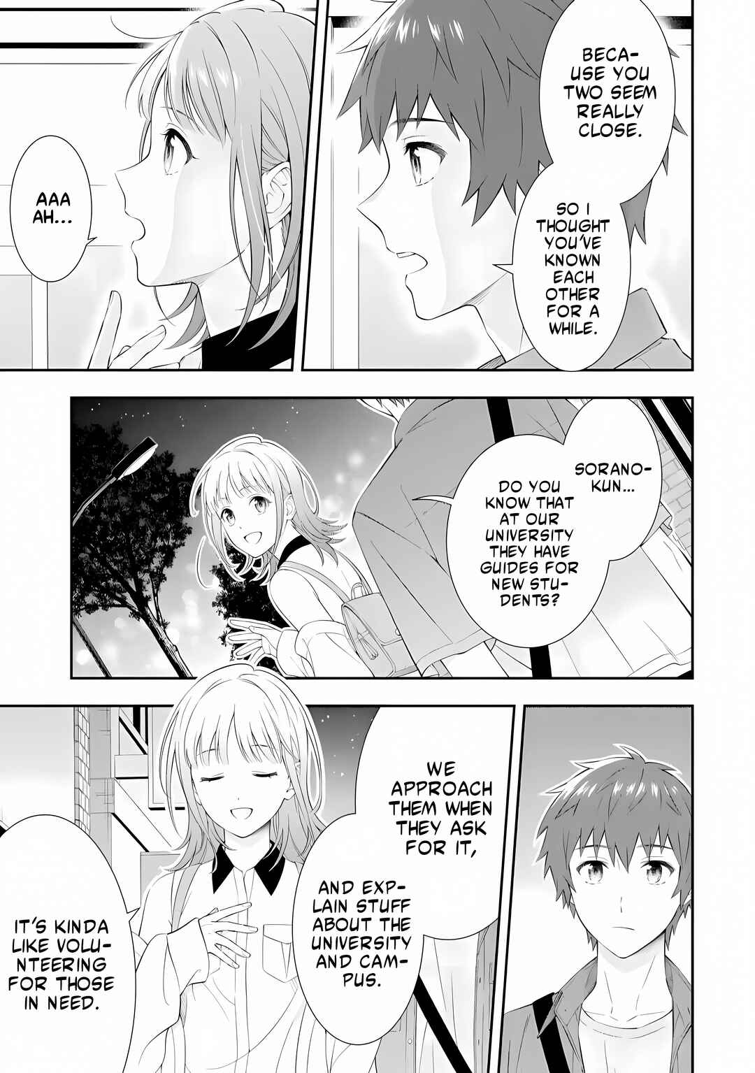 Page 15 Chapter 1.1 Toumei na Yoru ni Kakeru-kun to, Me ni Mienai Koi wo Shita.