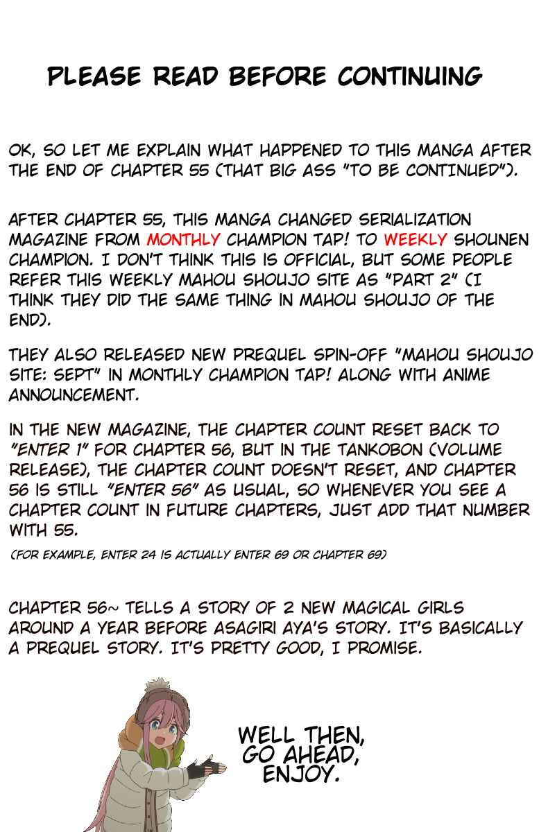 Page 1 Chapter 56 Magical Girl Site