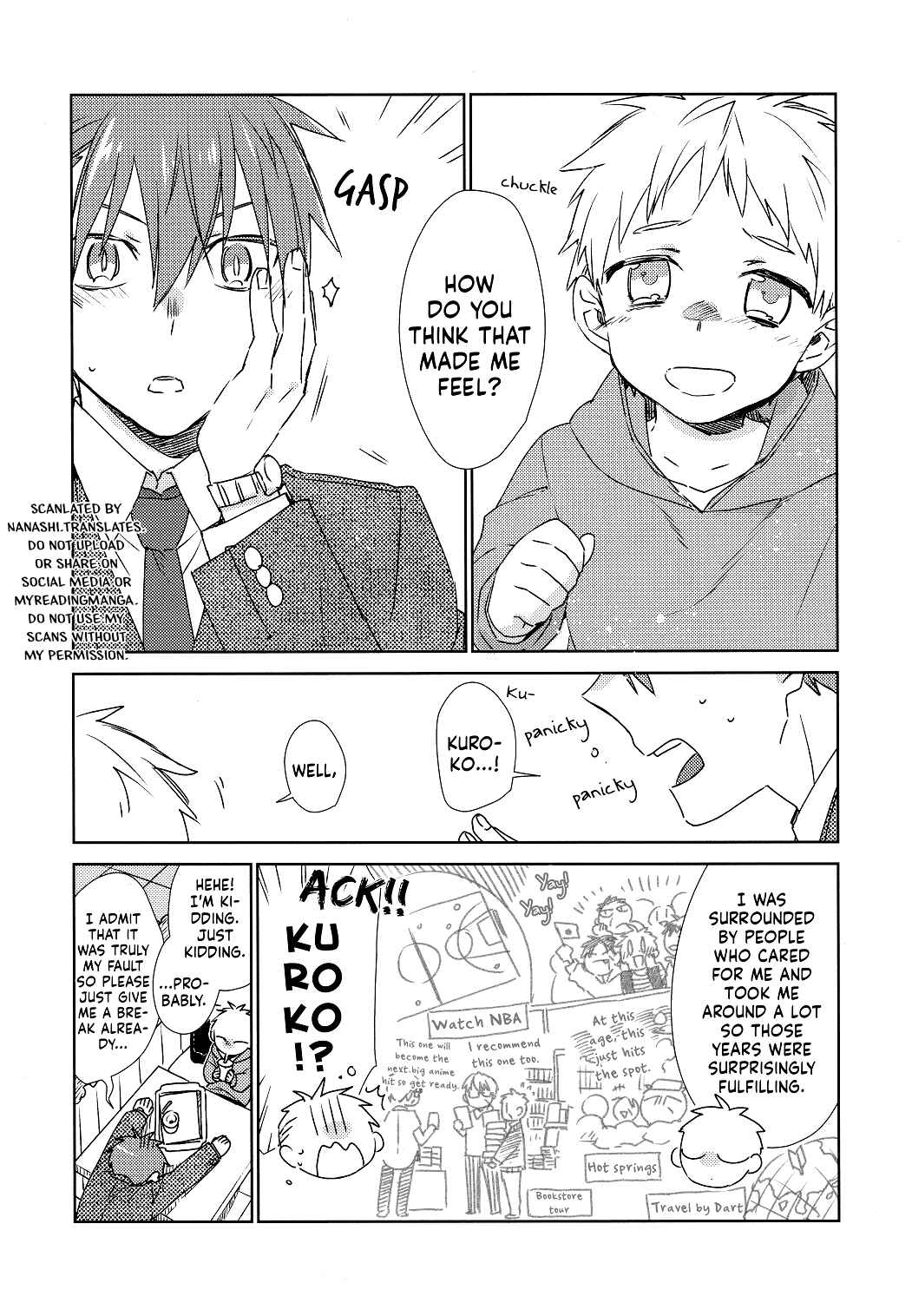 Page 10 Chapter Unknown_1e76 Kuroko no Basket - Taihen Omatase Shimashita. (Doujinshi)