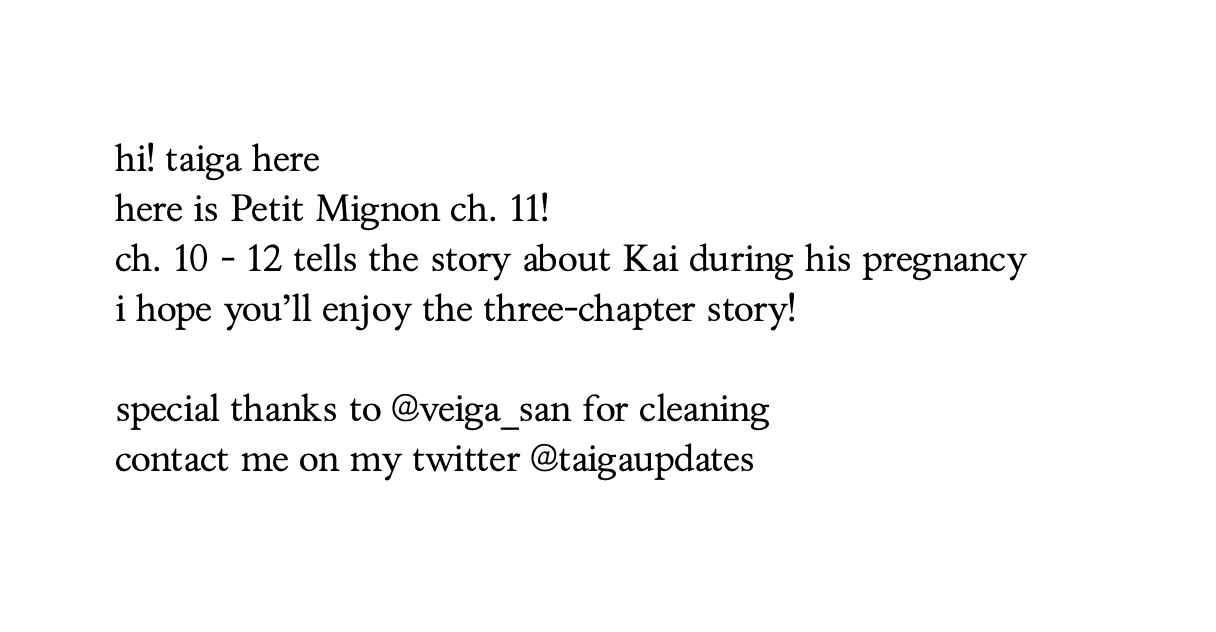 Page 1 Chapter 11 Petit Mignon: Jujin Omegaverse