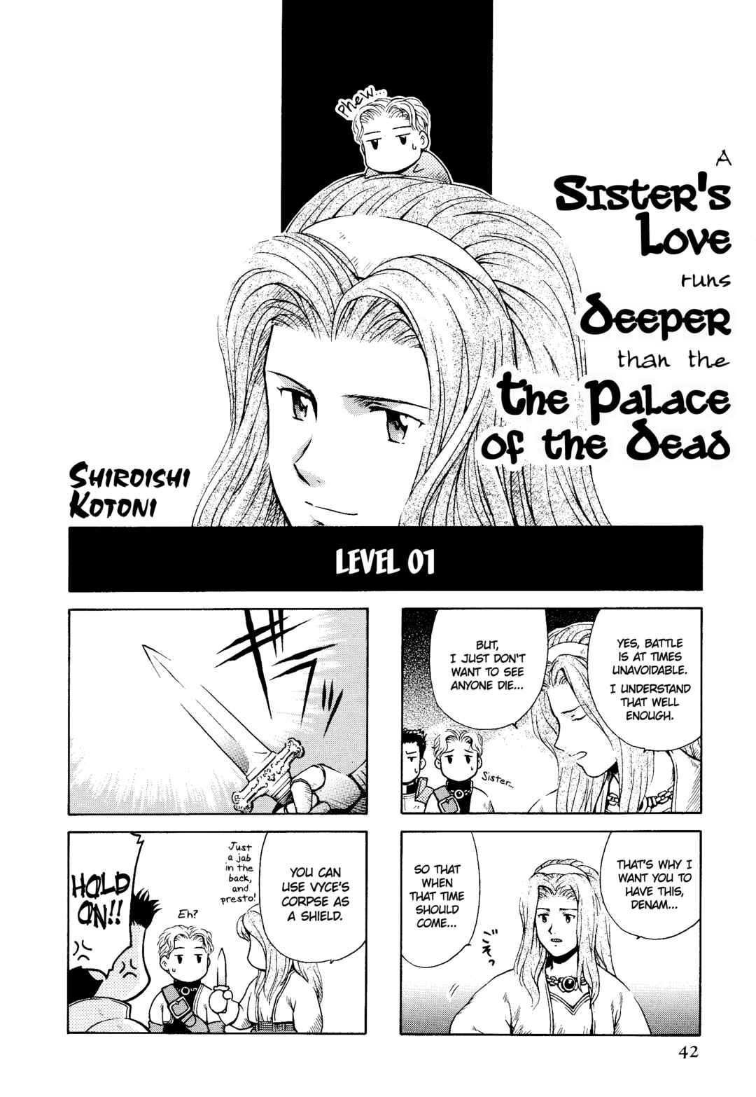 Page 1 Chapter 6 Tactics Ogre: Let Us Cling Together 4-koma Kings