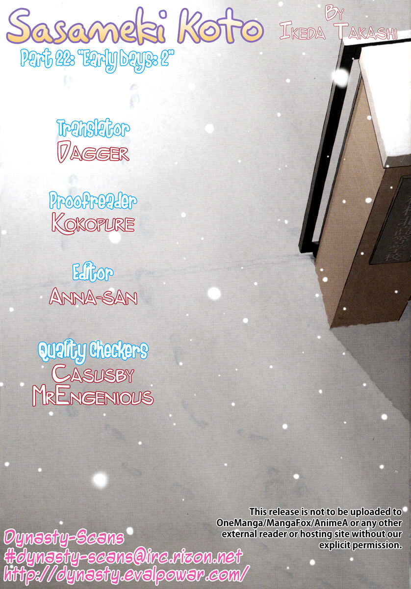 Page 27 Chapter 22 Sasameki Koto