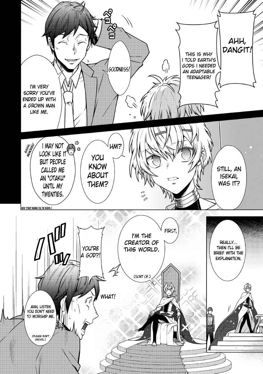 Page 7 Chapter 1.1 Chouetsu-sha to Natta Ossan wa My Pace ni Isekai wo Sansaku Suru