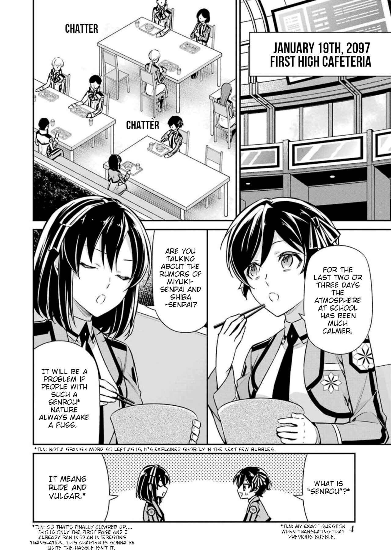 Page 4 Chapter 6 Mahouka Koukou no Rettousei - Shizoku Kaigi-hen