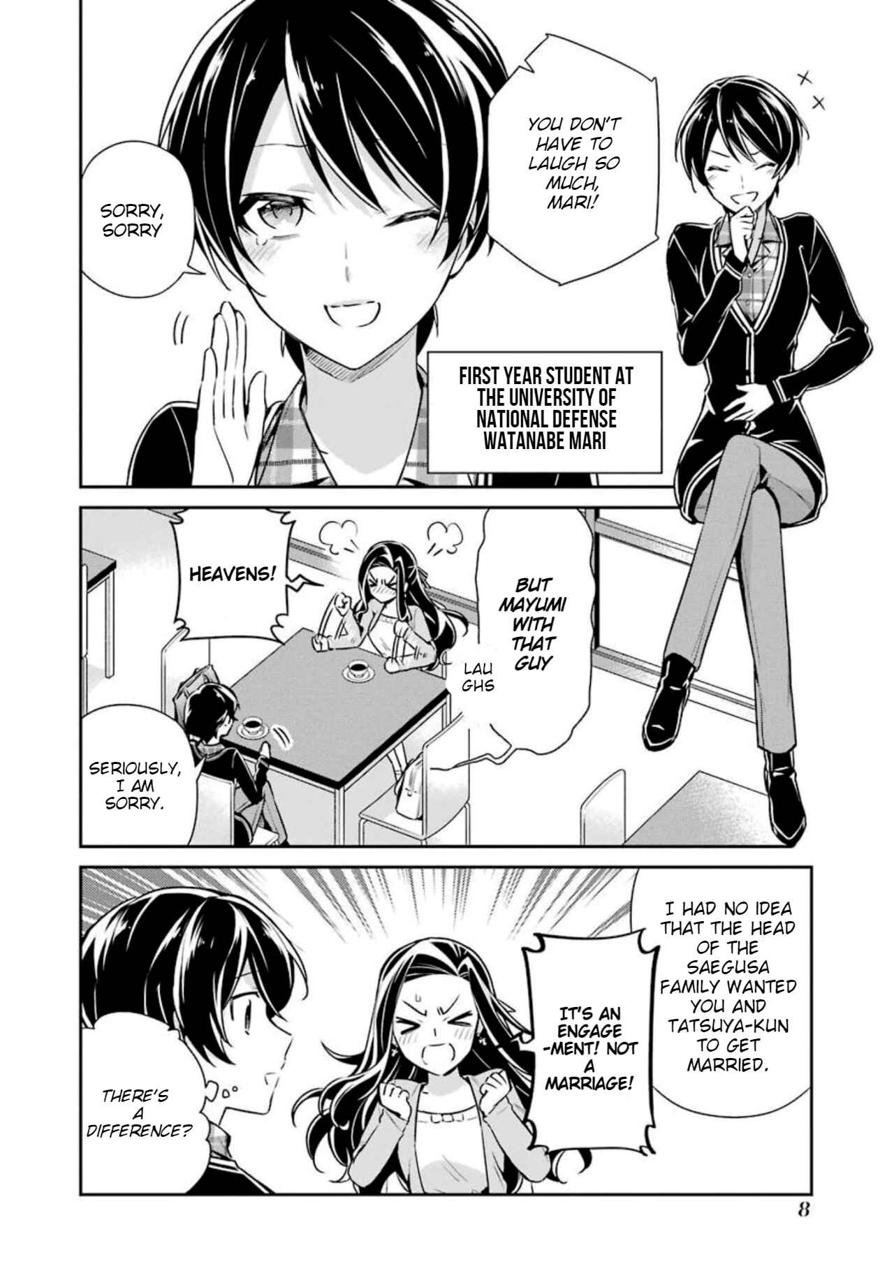 Page 8 Chapter 6 Mahouka Koukou no Rettousei - Shizoku Kaigi-hen