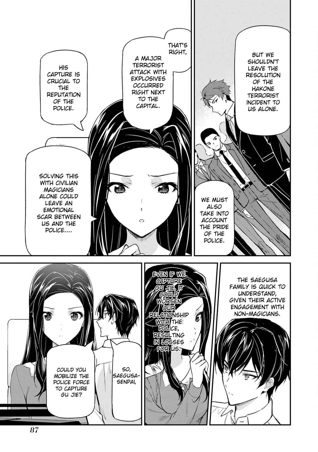 Page 27 Chapter 42 Mahouka Koukou no Rettousei - Shizoku Kaigi-hen