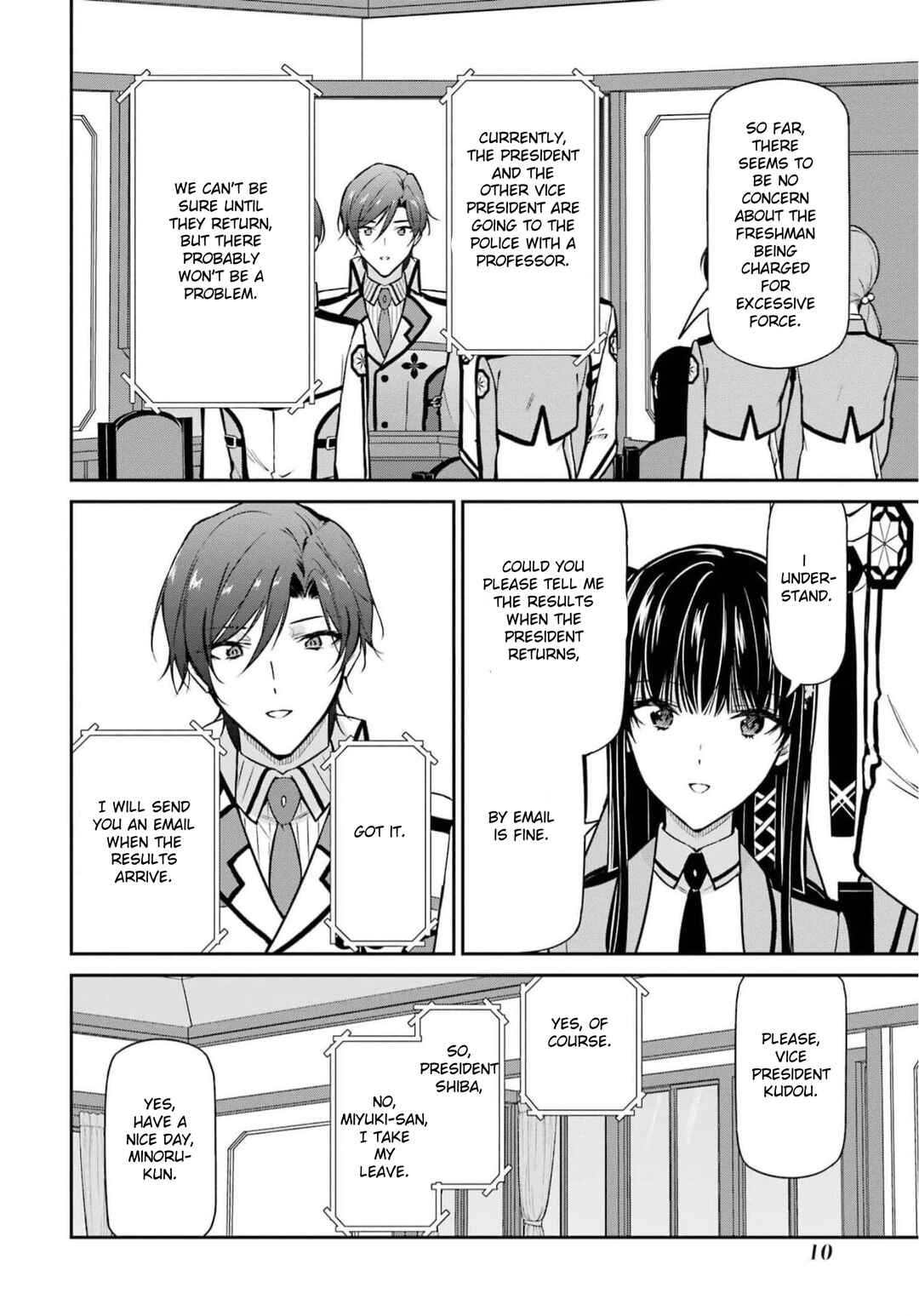 Page 11 Chapter 34 Mahouka Koukou no Rettousei - Shizoku Kaigi-hen