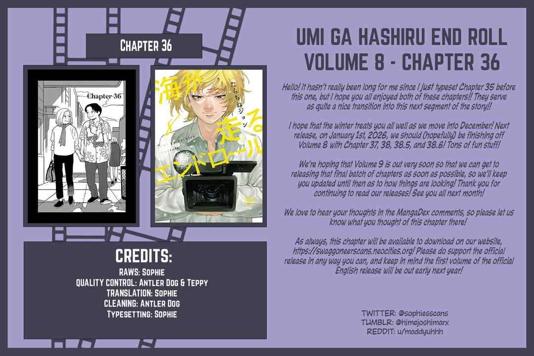 Page 29 Chapter 36 Umi ga Hashiru End Roll