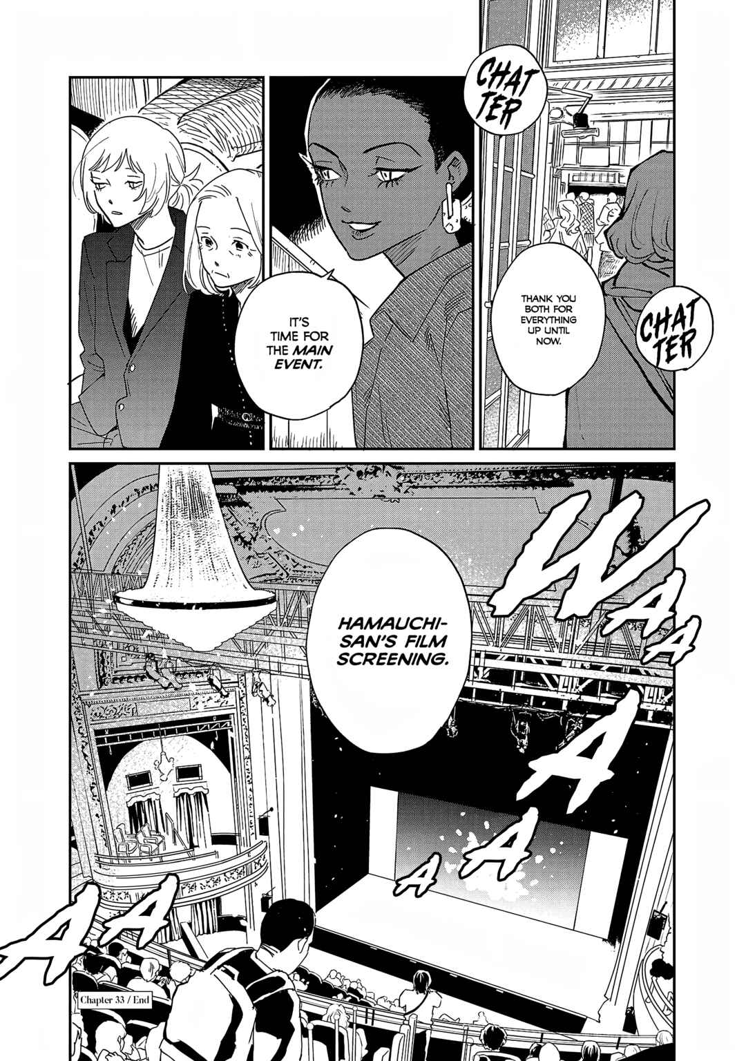 Page 28 Chapter 33 Umi ga Hashiru End Roll