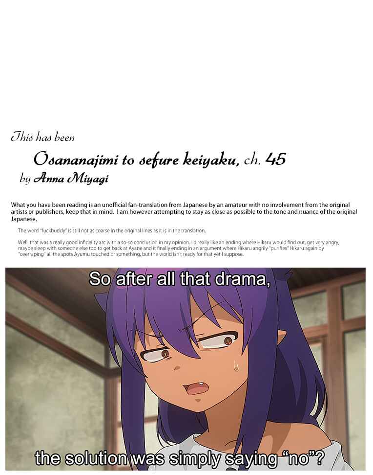 Page 42 Chapter 45 Osananajimi to Sefure Keiyaku