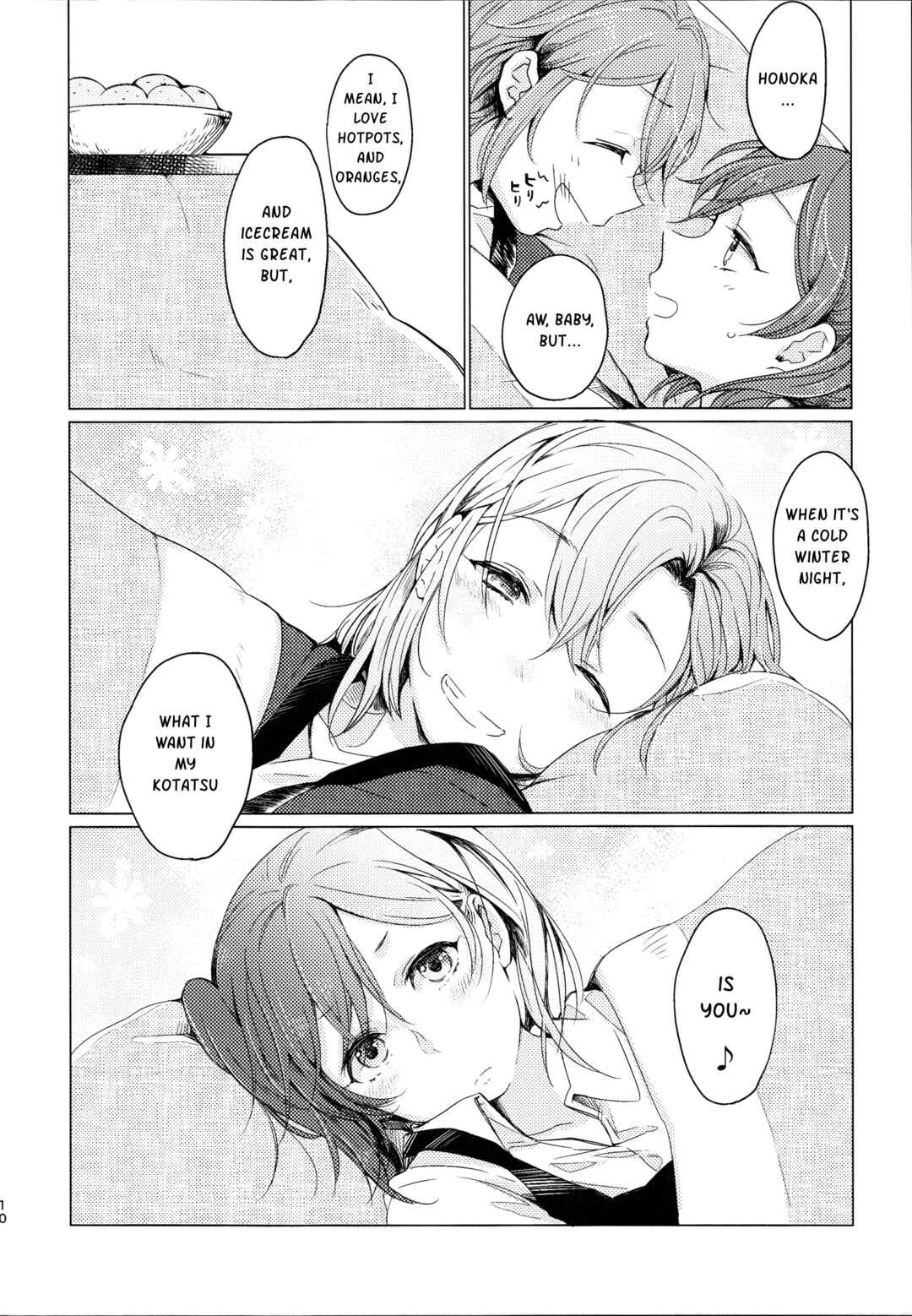 Page 9 Chapter Unknown_0493 Love Live! - Kotatsu Rhapsody (Doujinshi)
