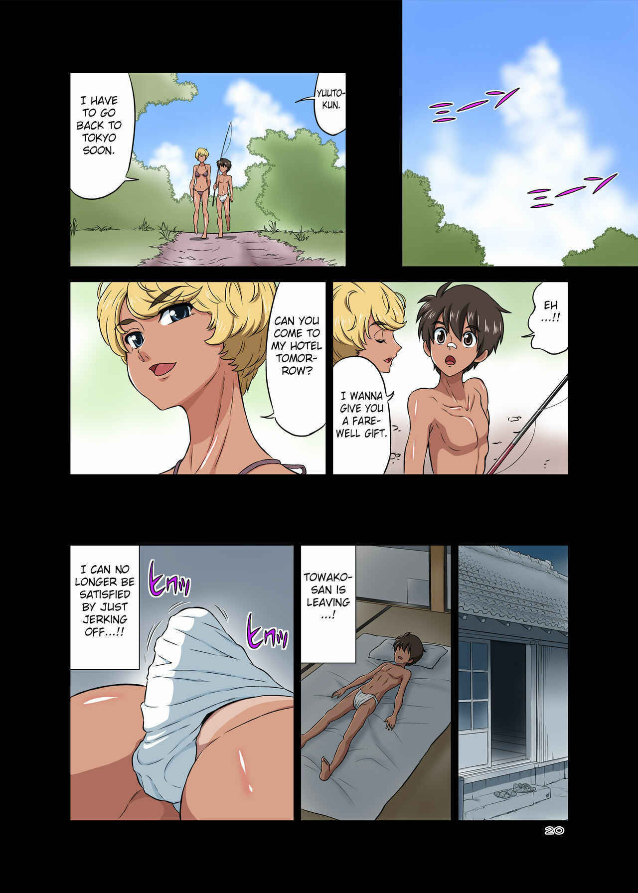 Page 21 Chapter Unknown_5dcd Hamabe de Hirotta Shounen to Shoujo o Make Love Sasete Mita