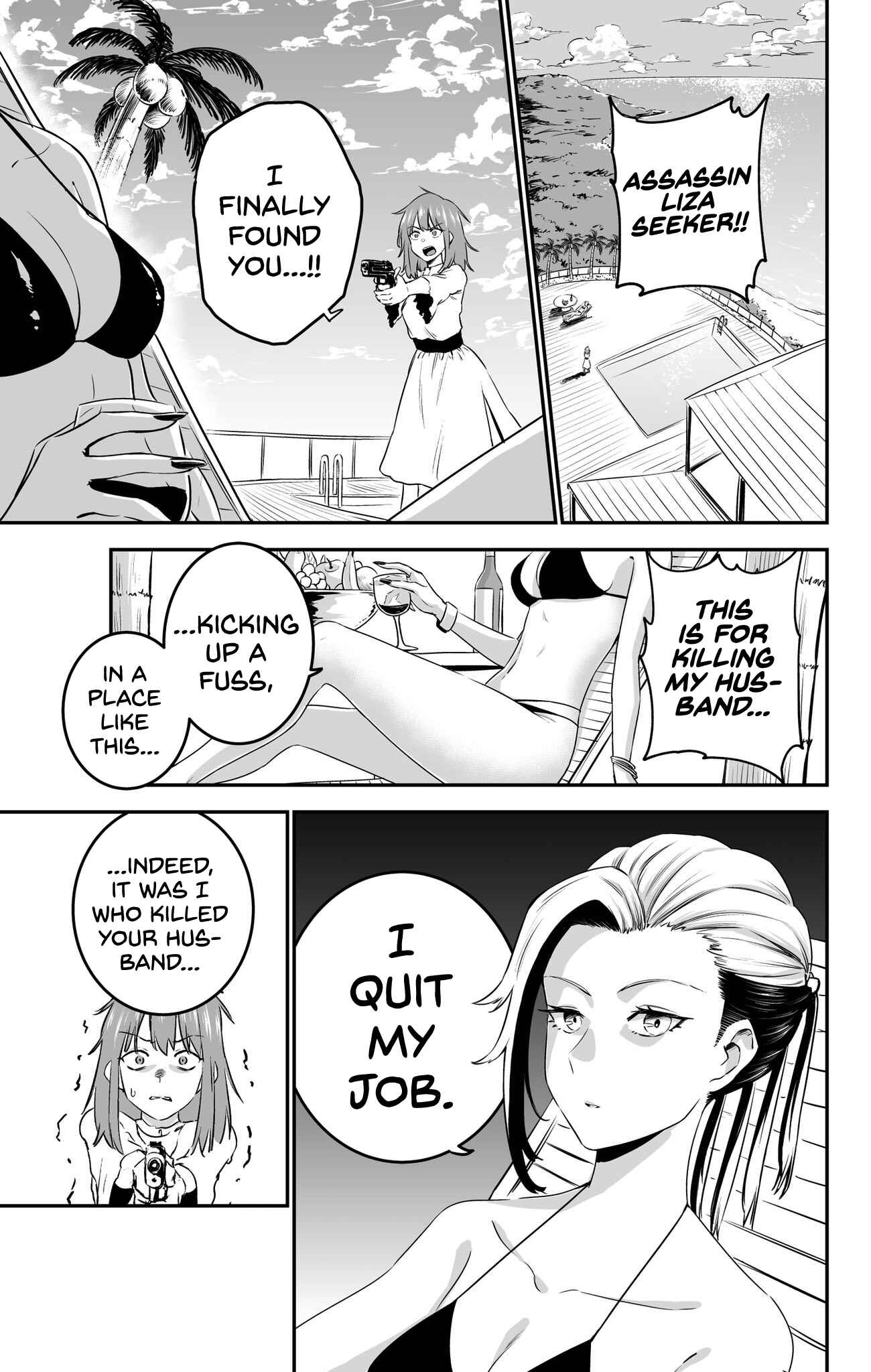 Page 1 Chapter Unknown_42cf Onnagoroshiya, Intaigo no Resort Seikatsu