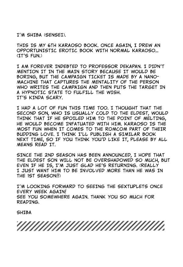 Page 32 Chapter Unknown_cff4 Osomatsu-san – INDULGES YOU CAMPAIGN (Doujinshi)