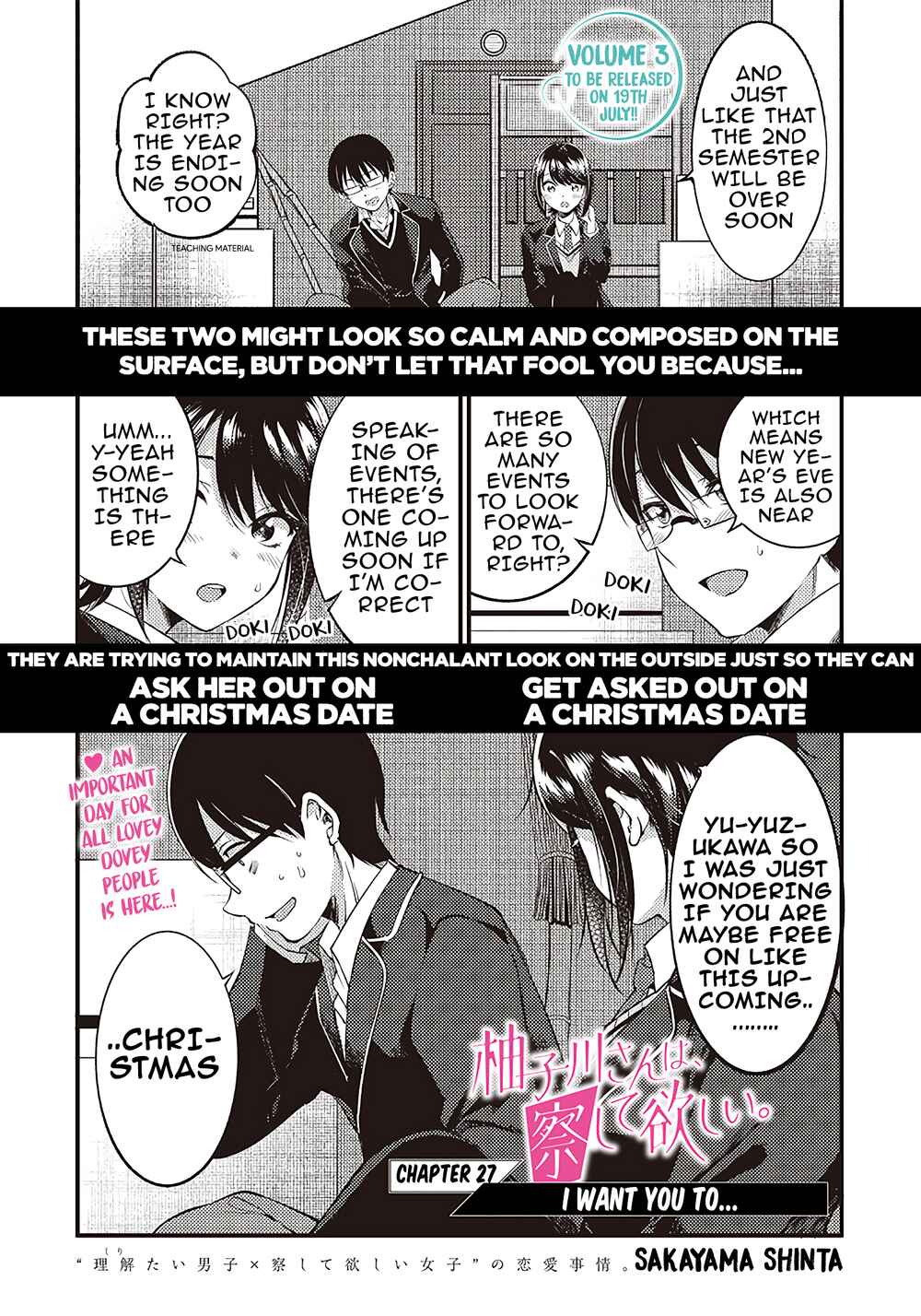 Page 1 Chapter 27 Yuzukawa-san wa, Sasshite Hoshii.
