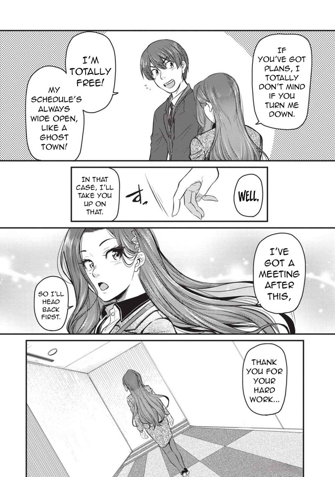 Page 13 Chapter 8 Shigoto Kaeri, Dokushin no Bijin Doushi ni Tanomarete