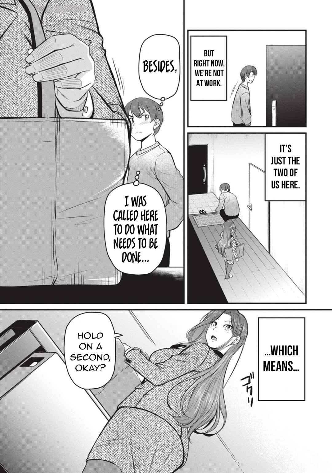 Page 18 Chapter 8 Shigoto Kaeri, Dokushin no Bijin Doushi ni Tanomarete