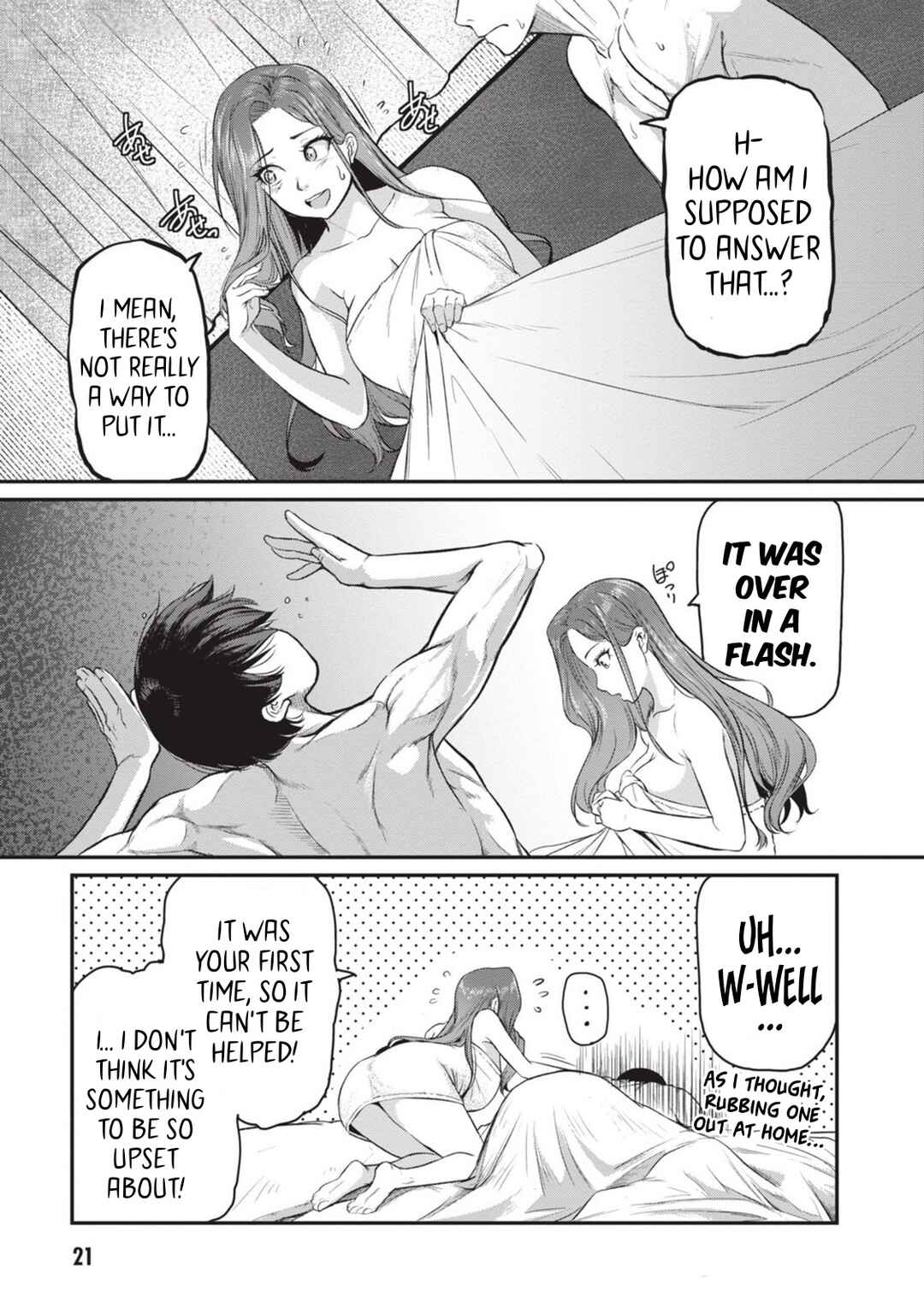 Page 20 Chapter 6 Shigoto Kaeri, Dokushin no Bijin Doushi ni Tanomarete