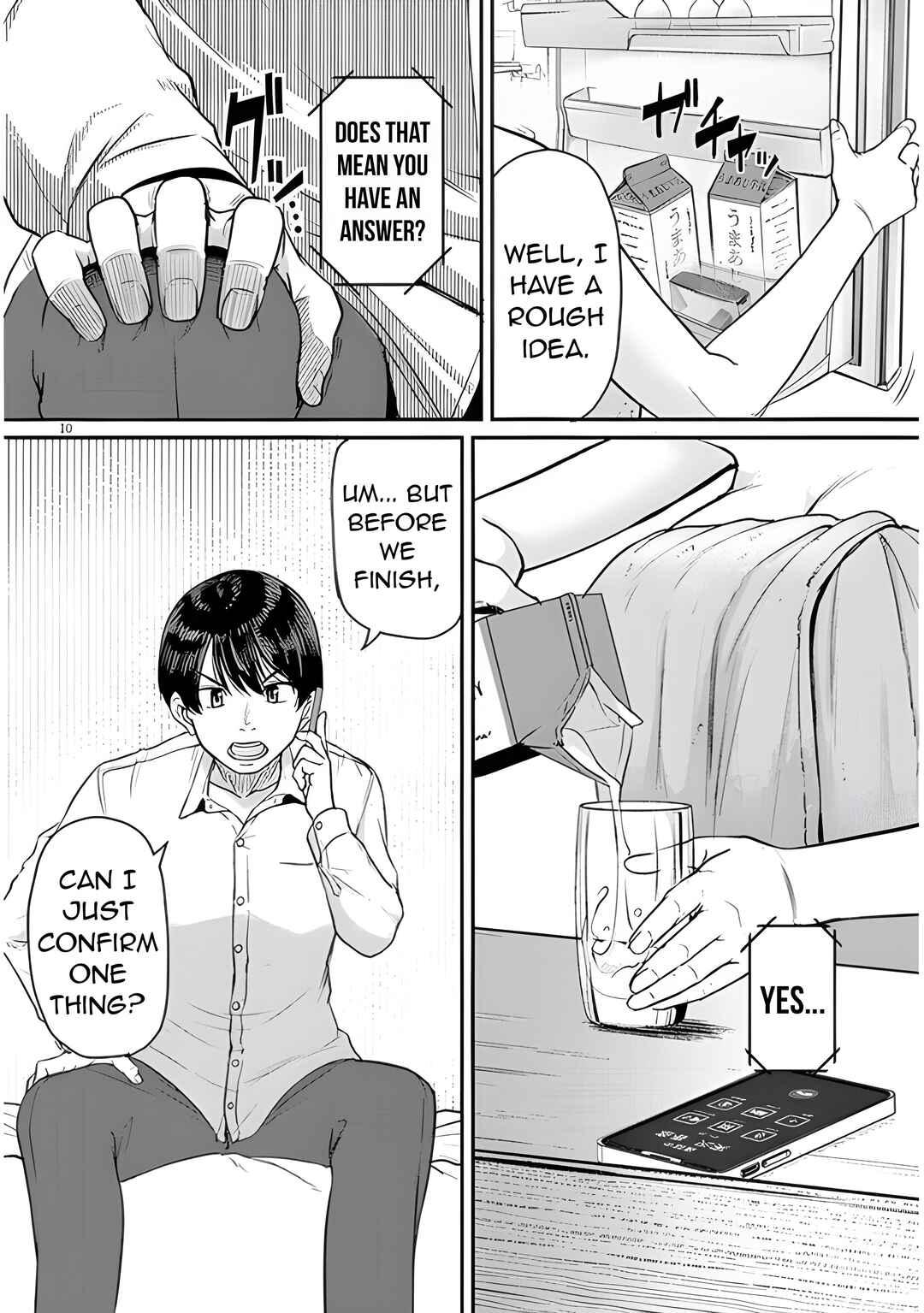 Page 12 Chapter 3 Shigoto Kaeri, Dokushin no Bijin Doushi ni Tanomarete