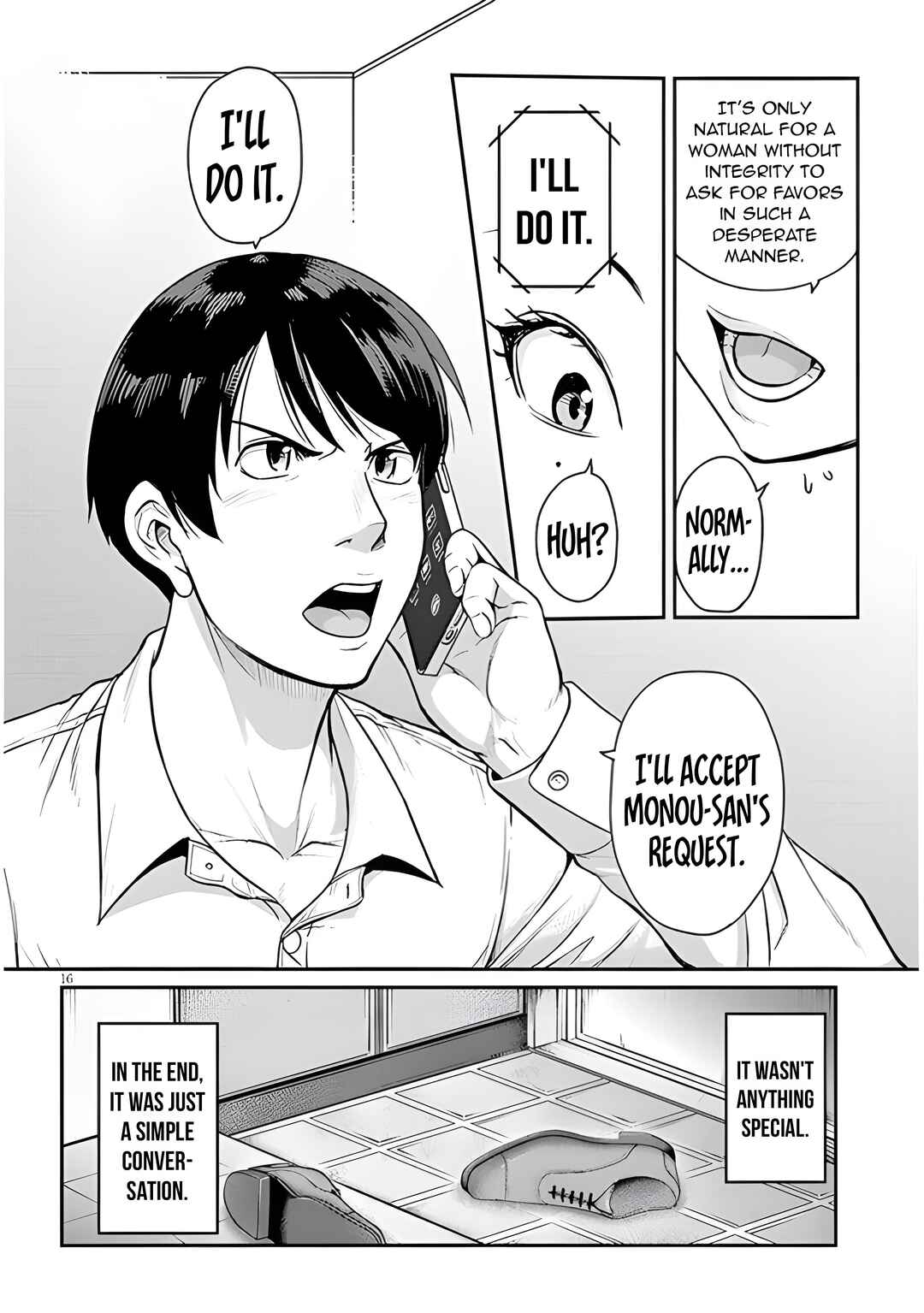 Page 18 Chapter 3 Shigoto Kaeri, Dokushin no Bijin Doushi ni Tanomarete