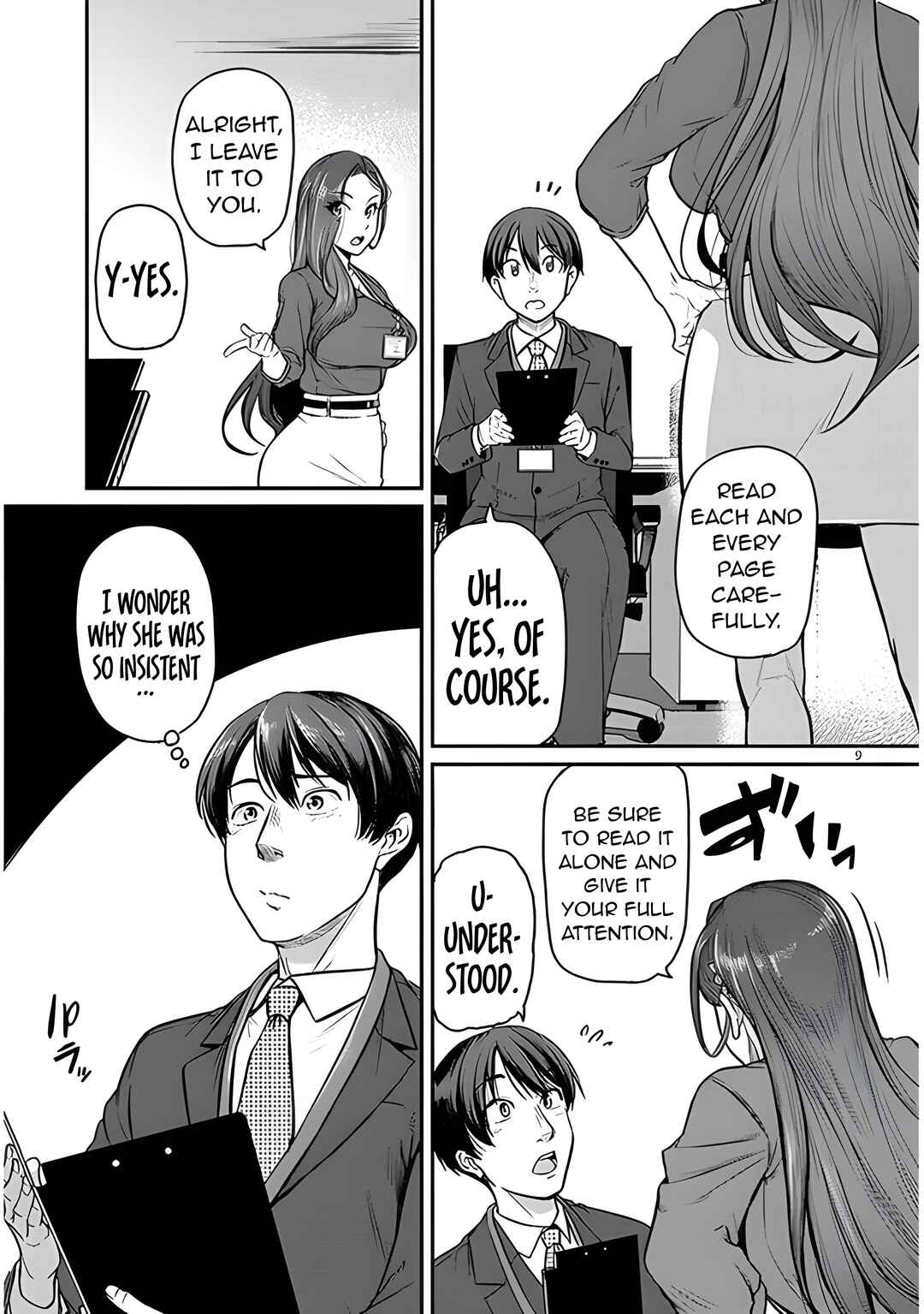 Page 11 Chapter 4 Shigoto Kaeri, Dokushin no Bijin Doushi ni Tanomarete