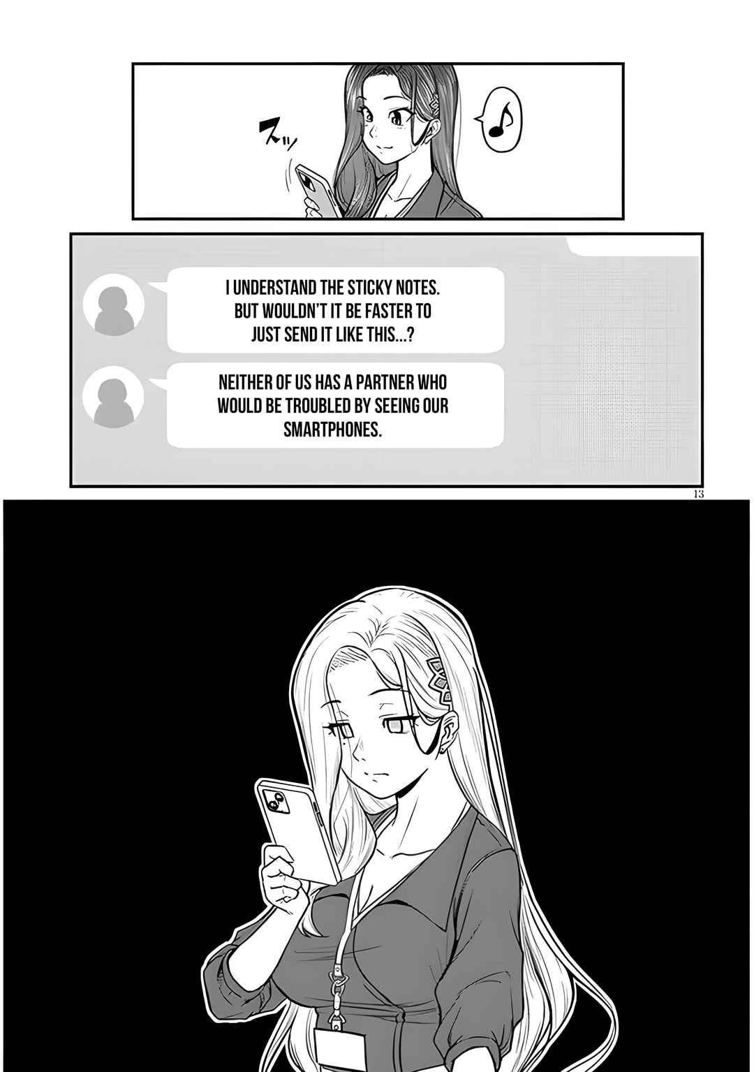 Page 15 Chapter 4 Shigoto Kaeri, Dokushin no Bijin Doushi ni Tanomarete