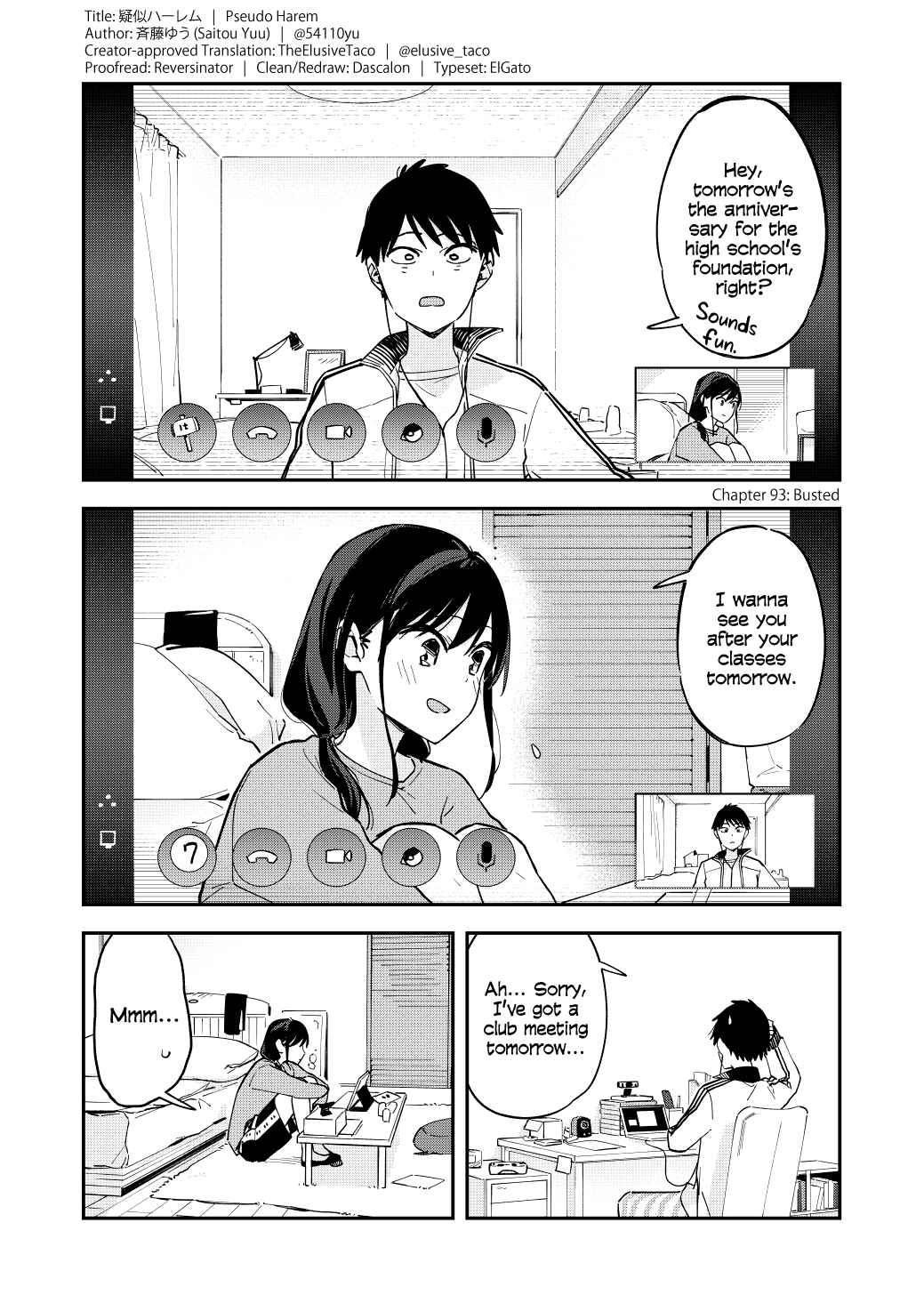Page 1 Chapter 93 Pseudo Harem