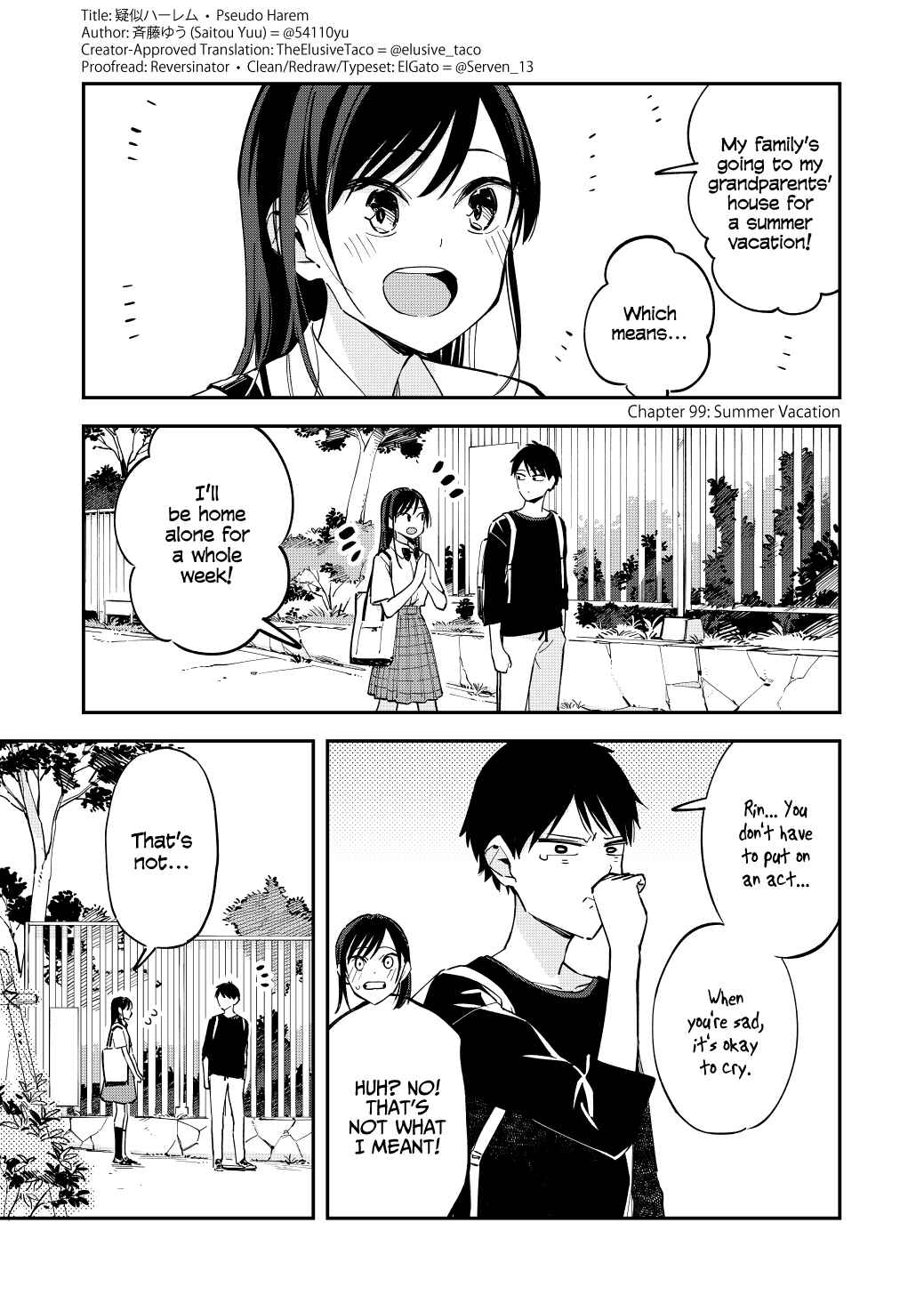 Page 1 Chapter 99 Pseudo Harem