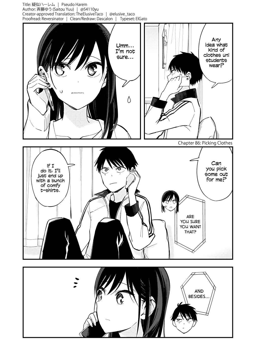 Page 1 Chapter 86 Pseudo Harem