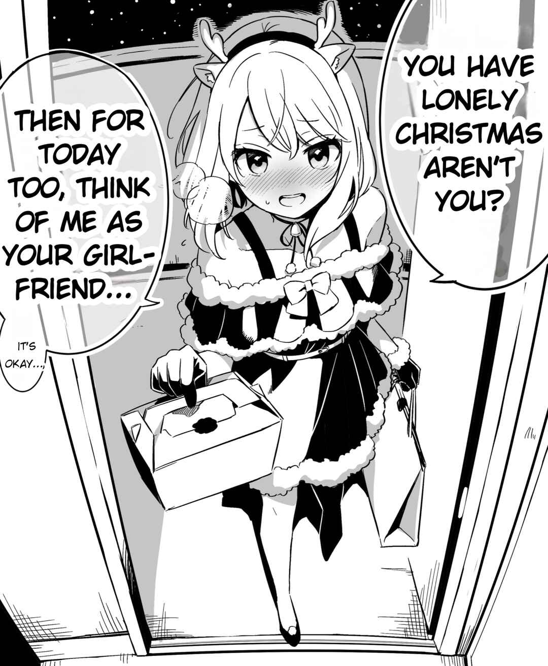 Page 1 Chapter 1.5 My male friend dressed up as a woman for the first time for me, who was lonely.