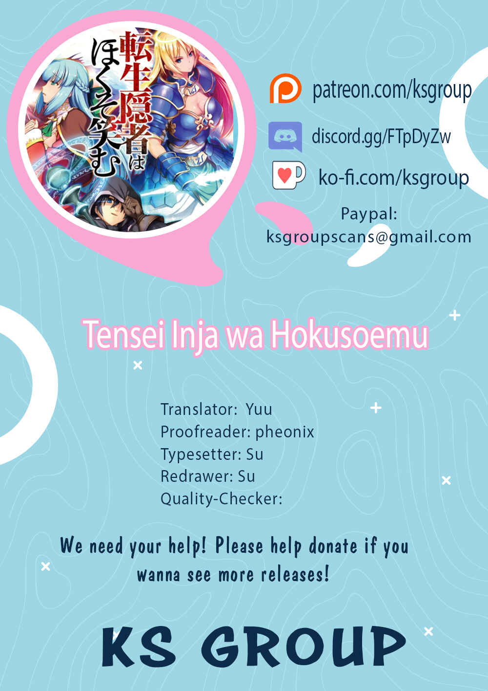 Page 1 Chapter 3 Tensei Inja wa Hokusoemu