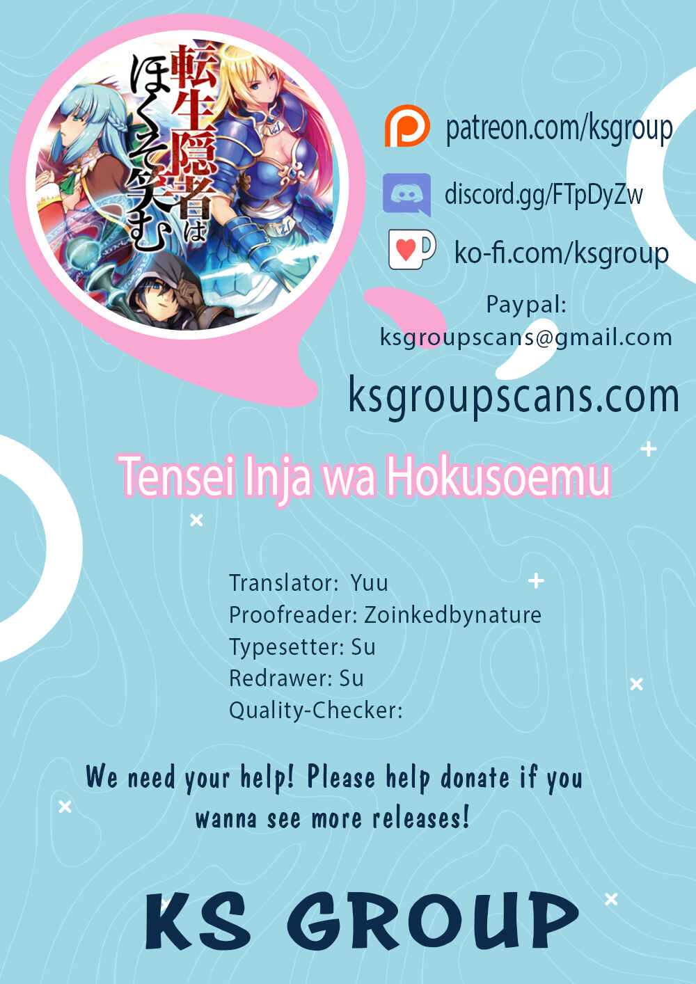 Page 1 Chapter 8 Tensei Inja wa Hokusoemu