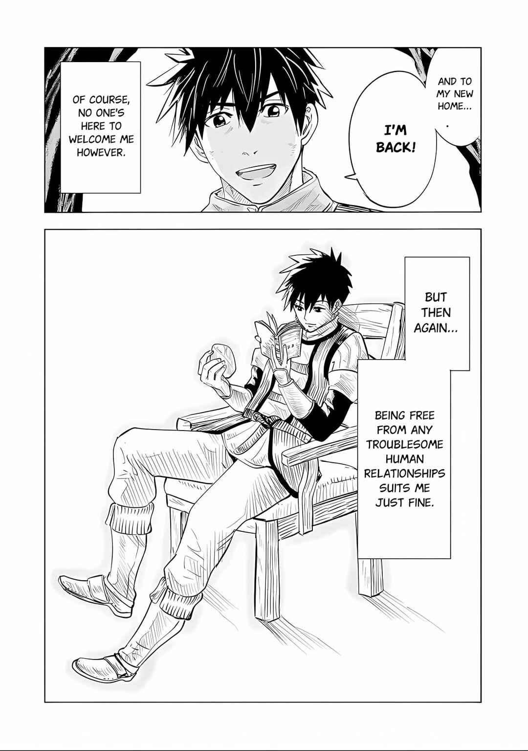 Page 19 Chapter 2.2 Makyou Seikatsu: Gakeppuchi Boukensha ga Hikikomoru ni wa Hirosugiru