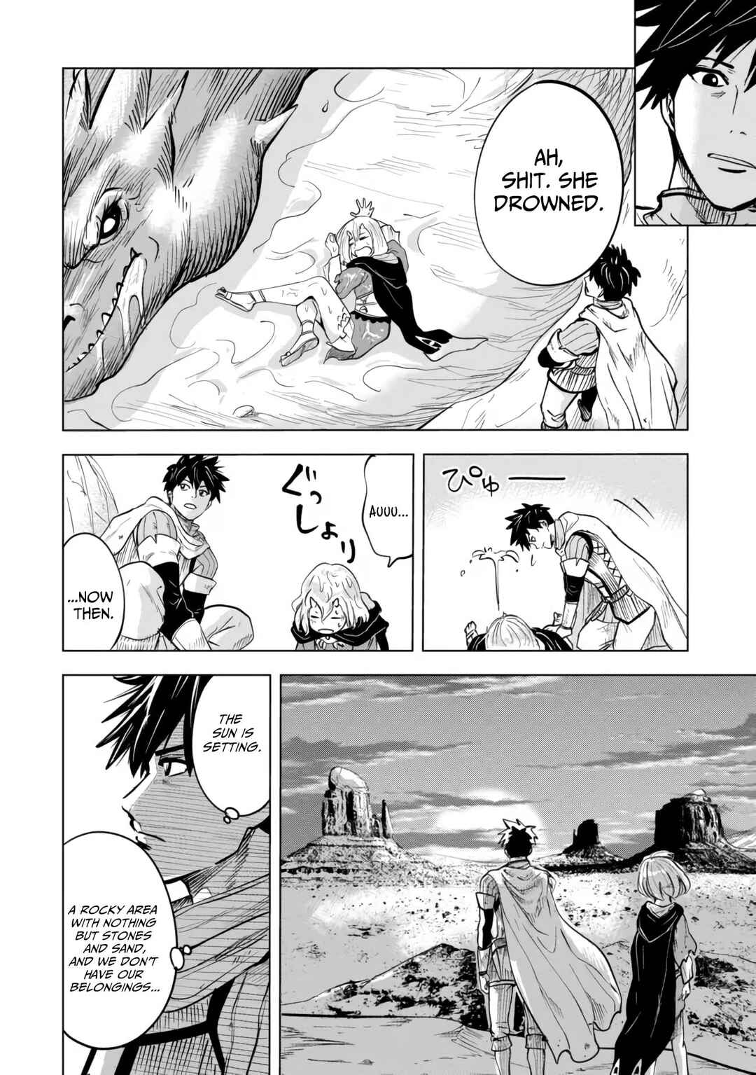 Page 6 Chapter 5.2 Makyou Seikatsu: Gakeppuchi Boukensha ga Hikikomoru ni wa Hirosugiru