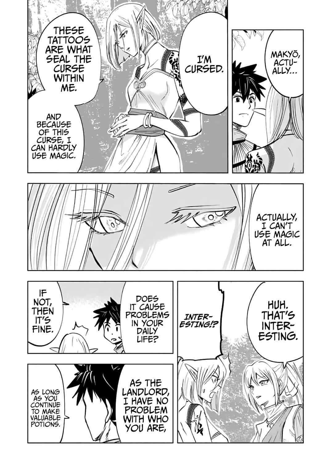 Page 38 Chapter 12 Makyou Seikatsu: Gakeppuchi Boukensha ga Hikikomoru ni wa Hirosugiru