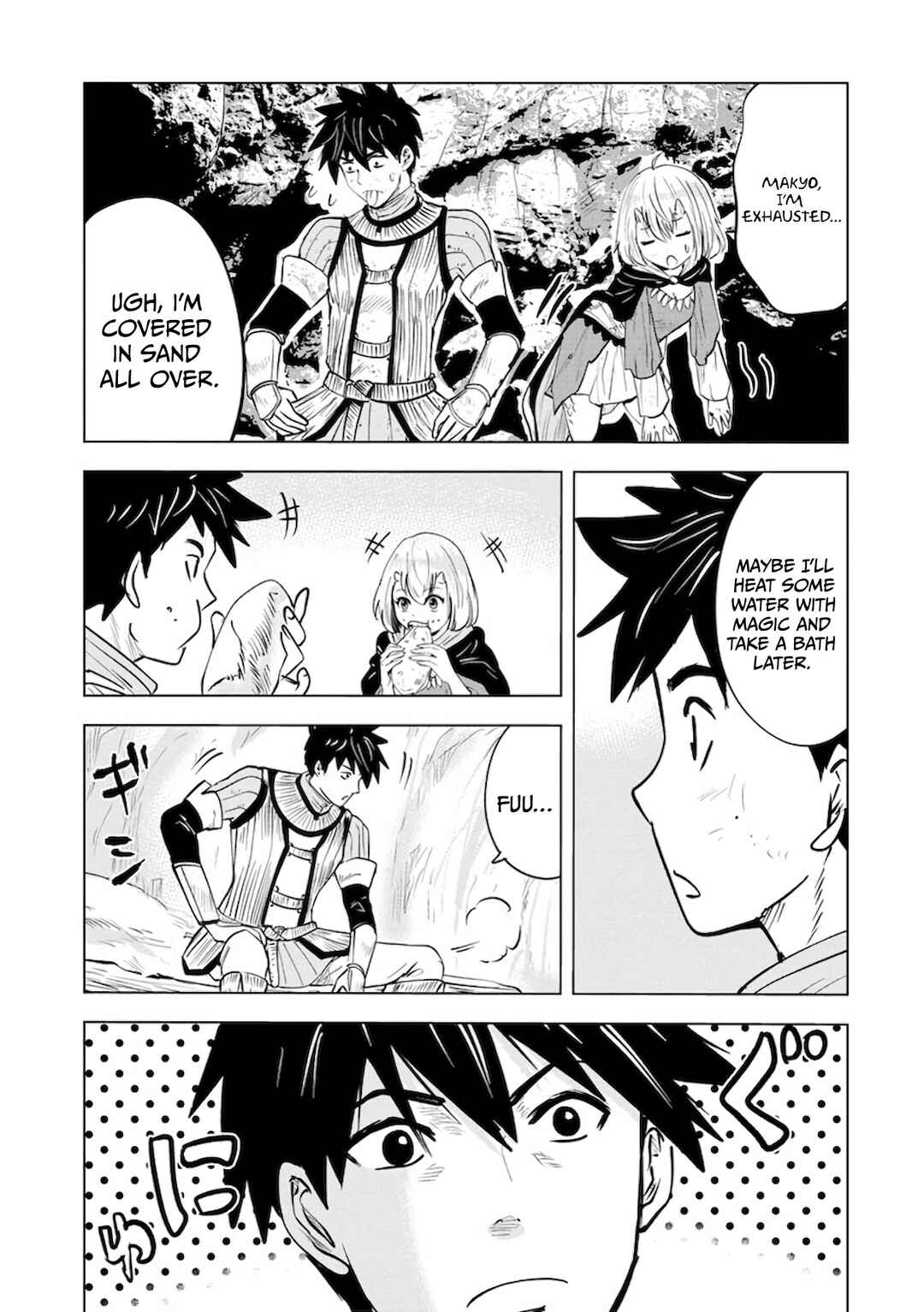 Page 4 Chapter 8 Makyou Seikatsu: Gakeppuchi Boukensha ga Hikikomoru ni wa Hirosugiru