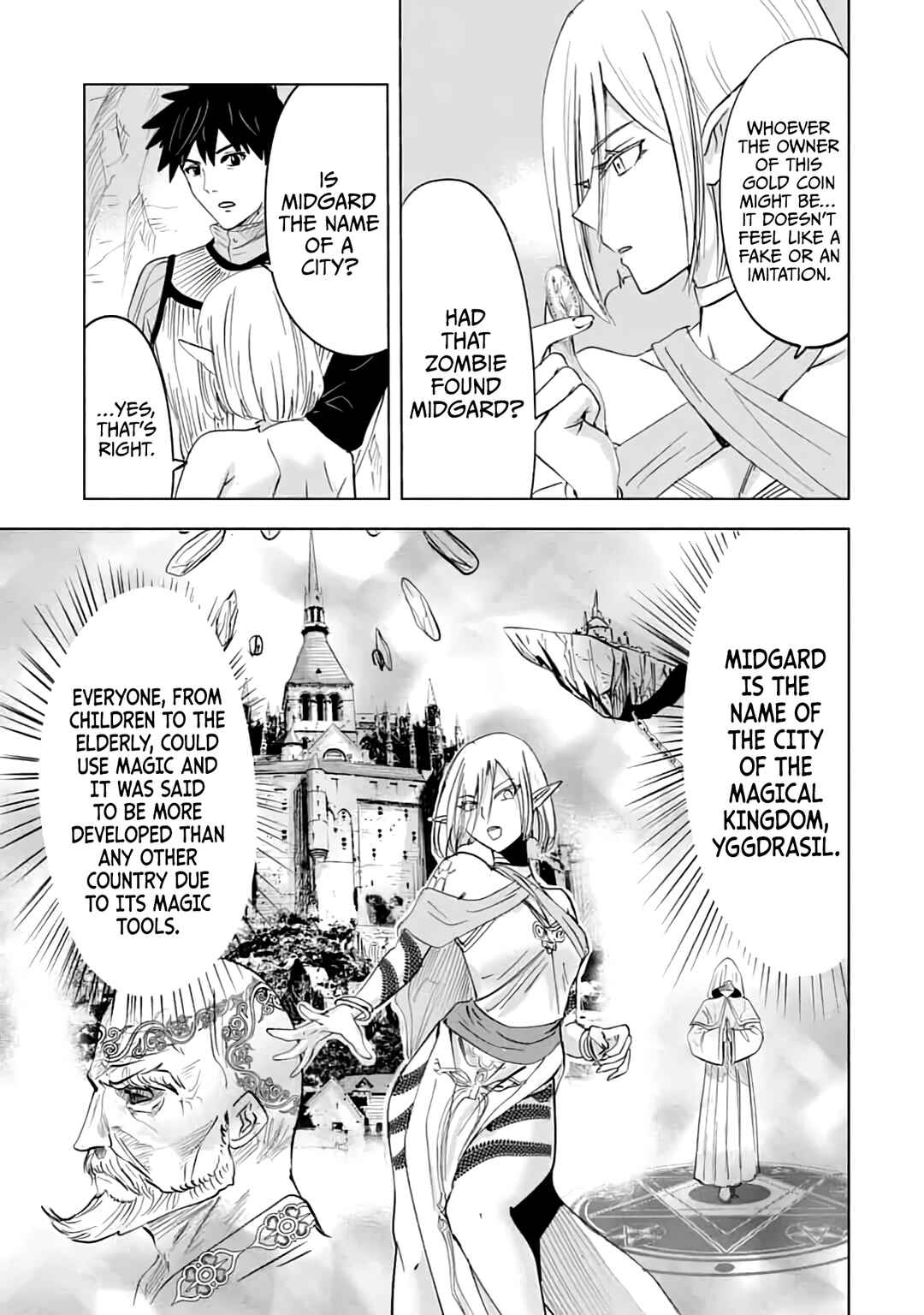 Page 10 Chapter 13 Makyou Seikatsu: Gakeppuchi Boukensha ga Hikikomoru ni wa Hirosugiru