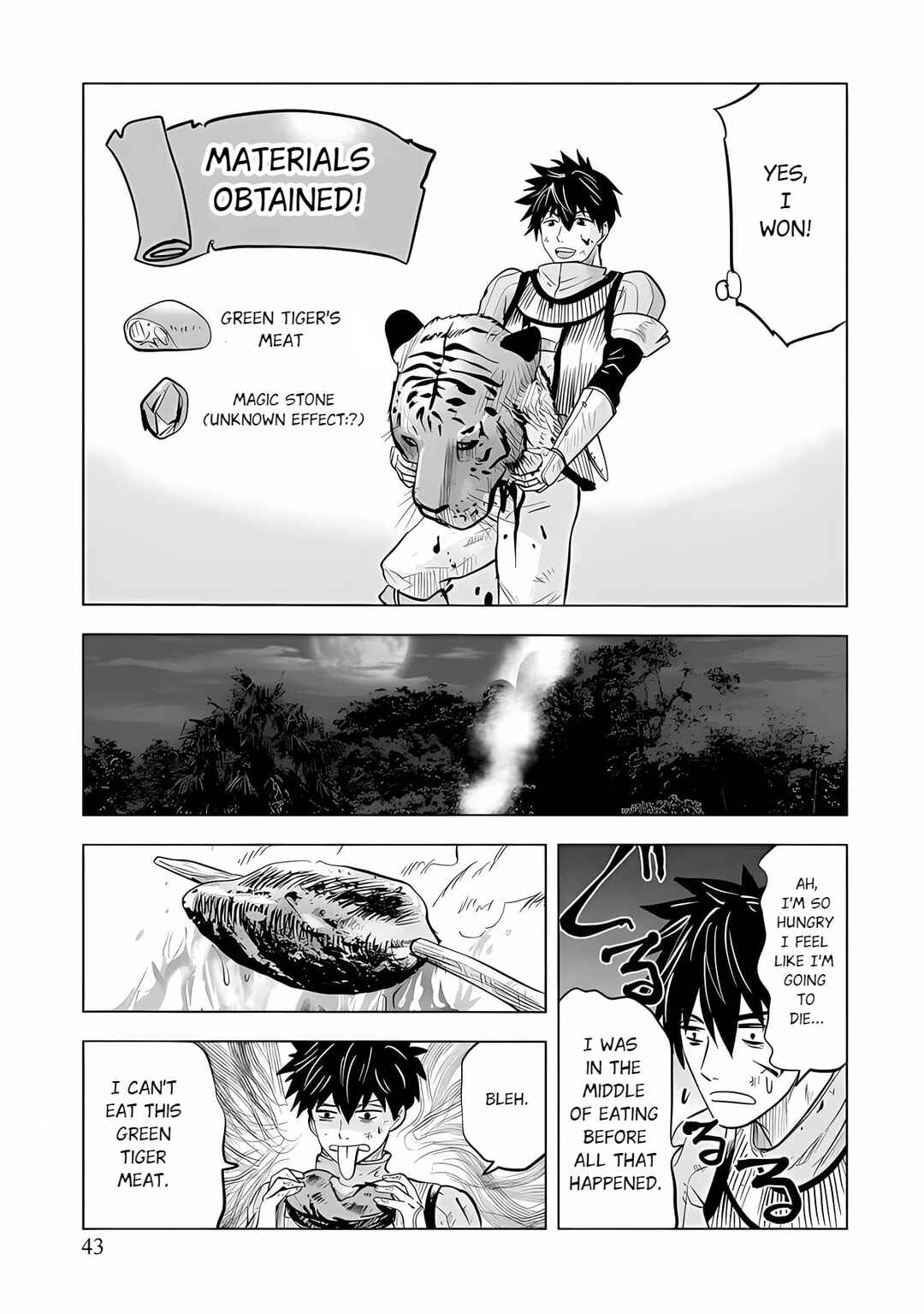 Page 22 Chapter 1.2 Makyou Seikatsu: Gakeppuchi Boukensha ga Hikikomoru ni wa Hirosugiru
