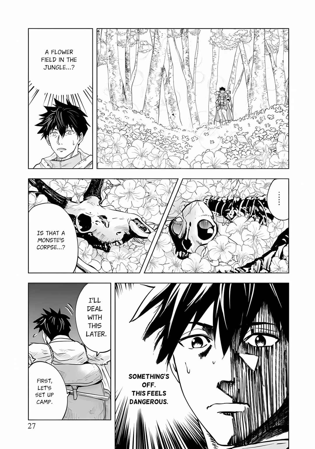Page 6 Chapter 1.2 Makyou Seikatsu: Gakeppuchi Boukensha ga Hikikomoru ni wa Hirosugiru