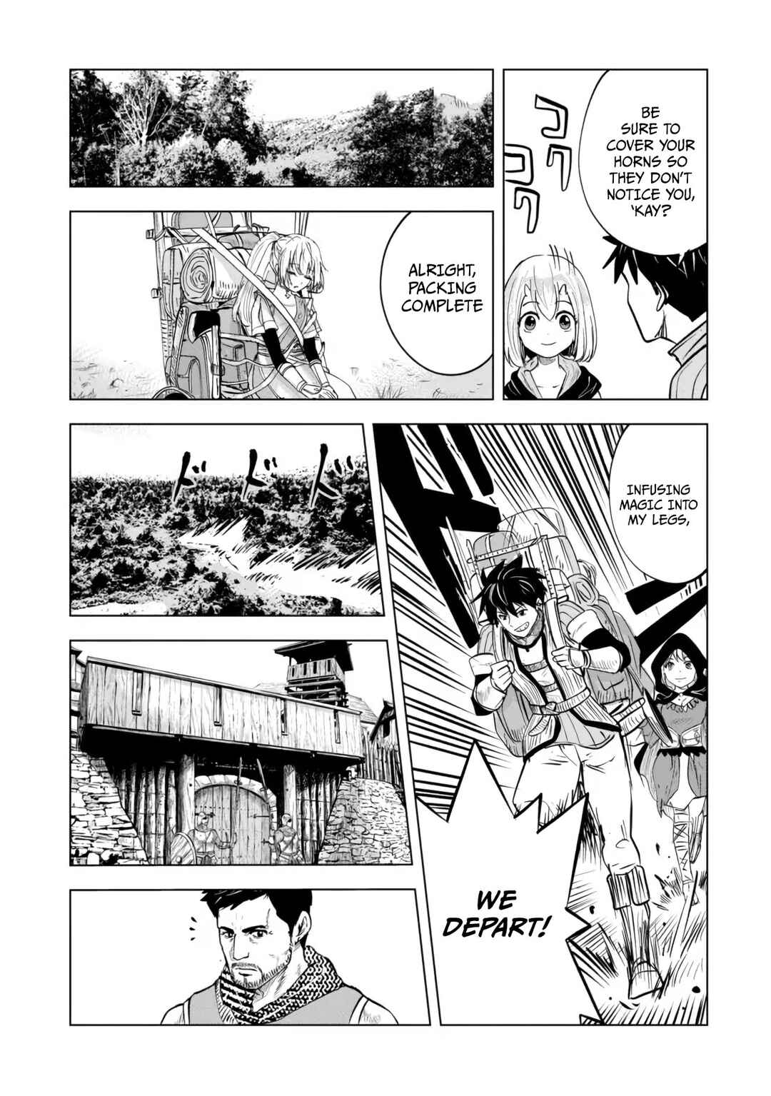 Page 12 Chapter 6.1 Makyou Seikatsu: Gakeppuchi Boukensha ga Hikikomoru ni wa Hirosugiru