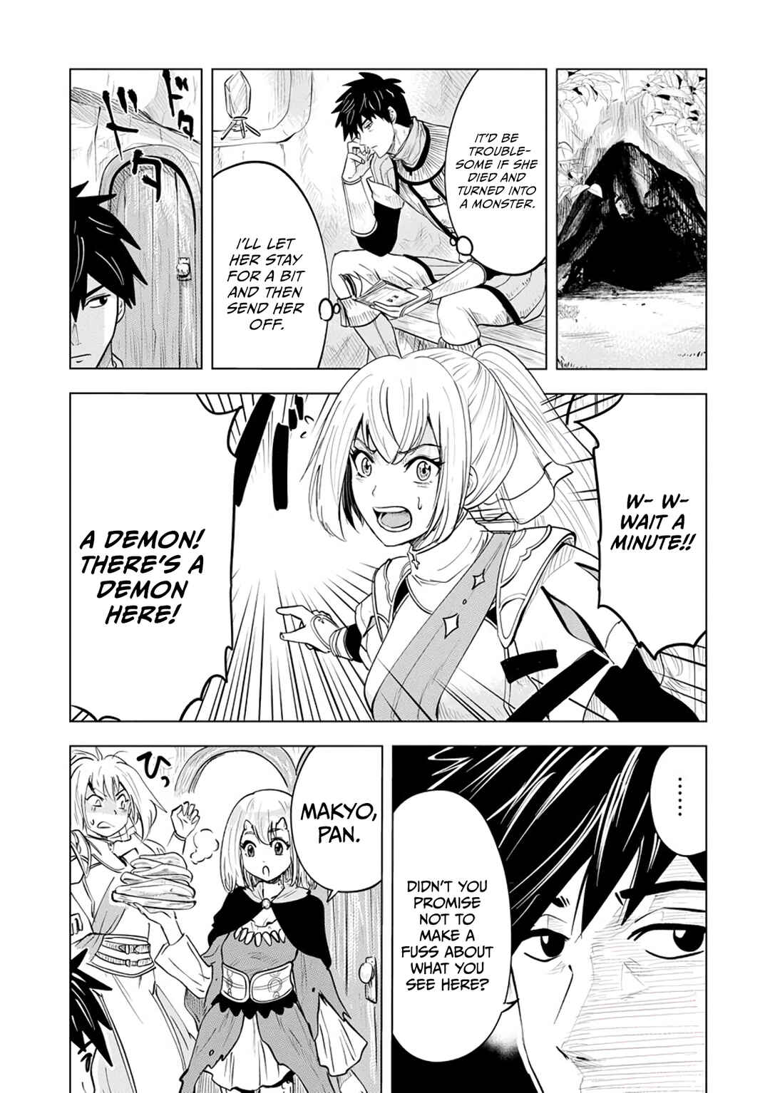 Page 5 Chapter 7 Makyou Seikatsu: Gakeppuchi Boukensha ga Hikikomoru ni wa Hirosugiru