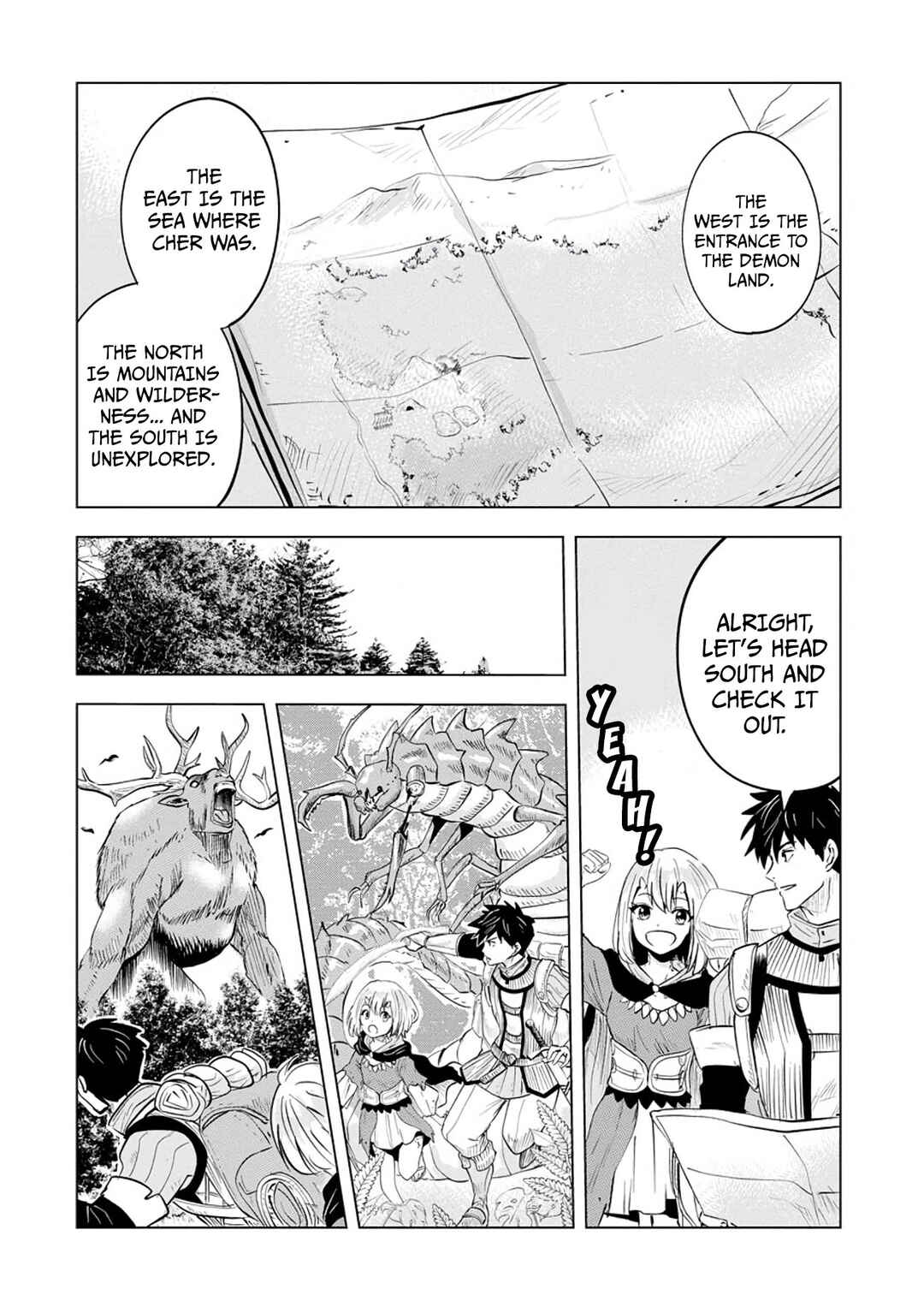 Page 4 Chapter 6.2 Makyou Seikatsu: Gakeppuchi Boukensha ga Hikikomoru ni wa Hirosugiru