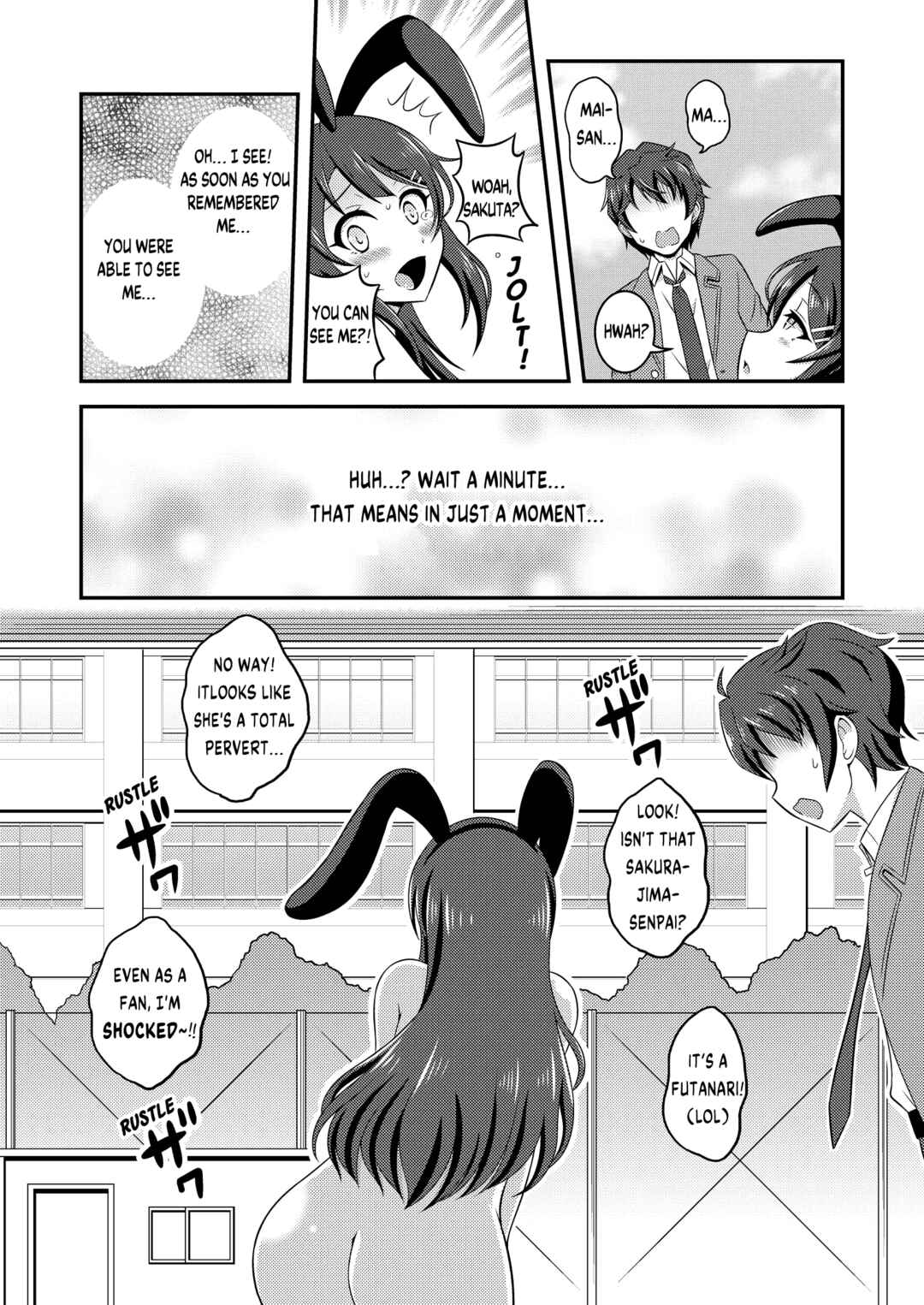 Page 19 Chapter Unknown_2dbe Futanari Exhibitionist Syndrome (Rascal Does Not Dream of Bunny Girl Senpai)