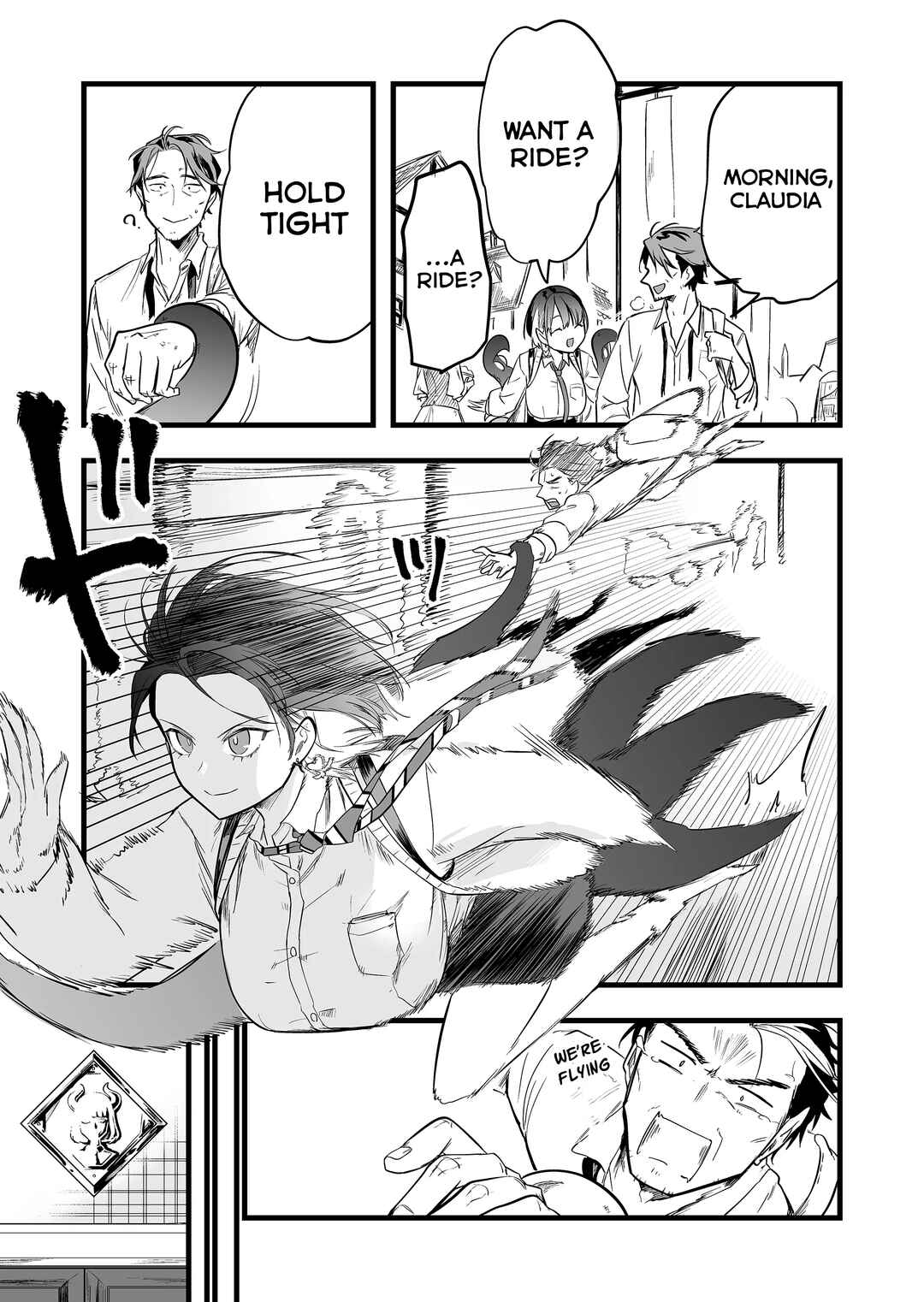 Page 4 Chapter 2 Ano Toki Tasukete Itadaita Monster Musume desu. Isekai Ossan Kyoushi Totsuzen no Moteki ni Konwaku suru